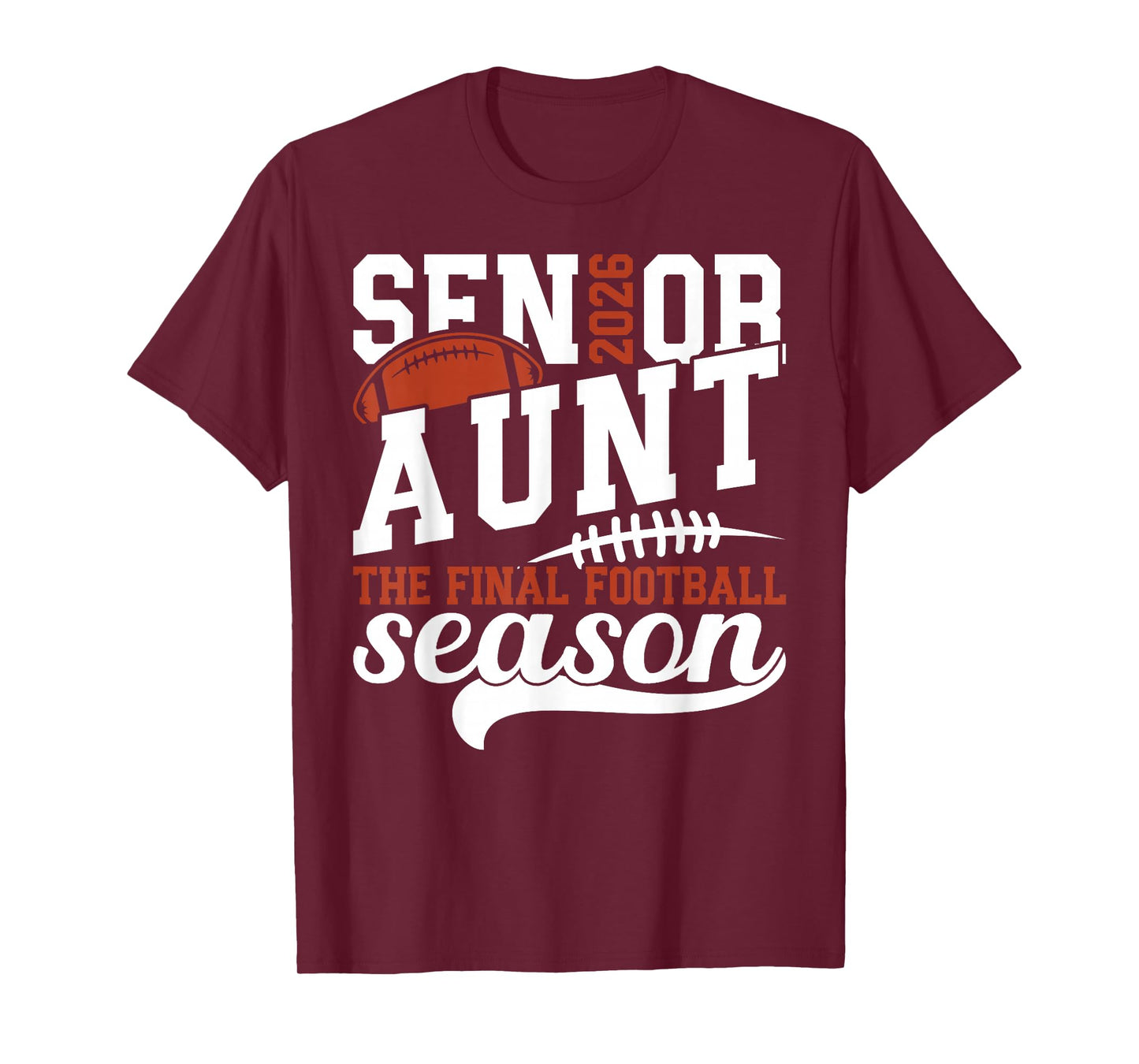 Football Senior Aunt 2026 Football Senior Auntie T-Shirt