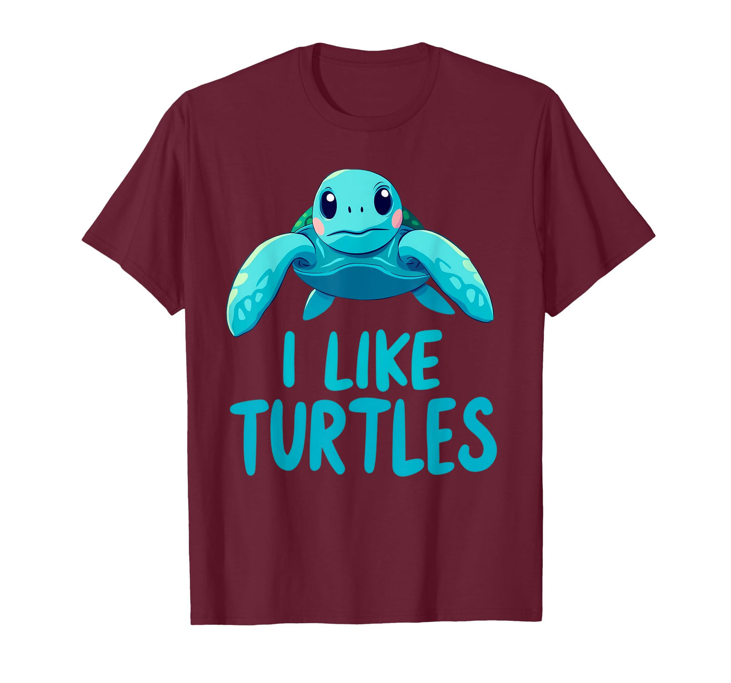 Cute Kids Turtle Design "I Like Turtles" Sea Turtle Lovers T-Shirt