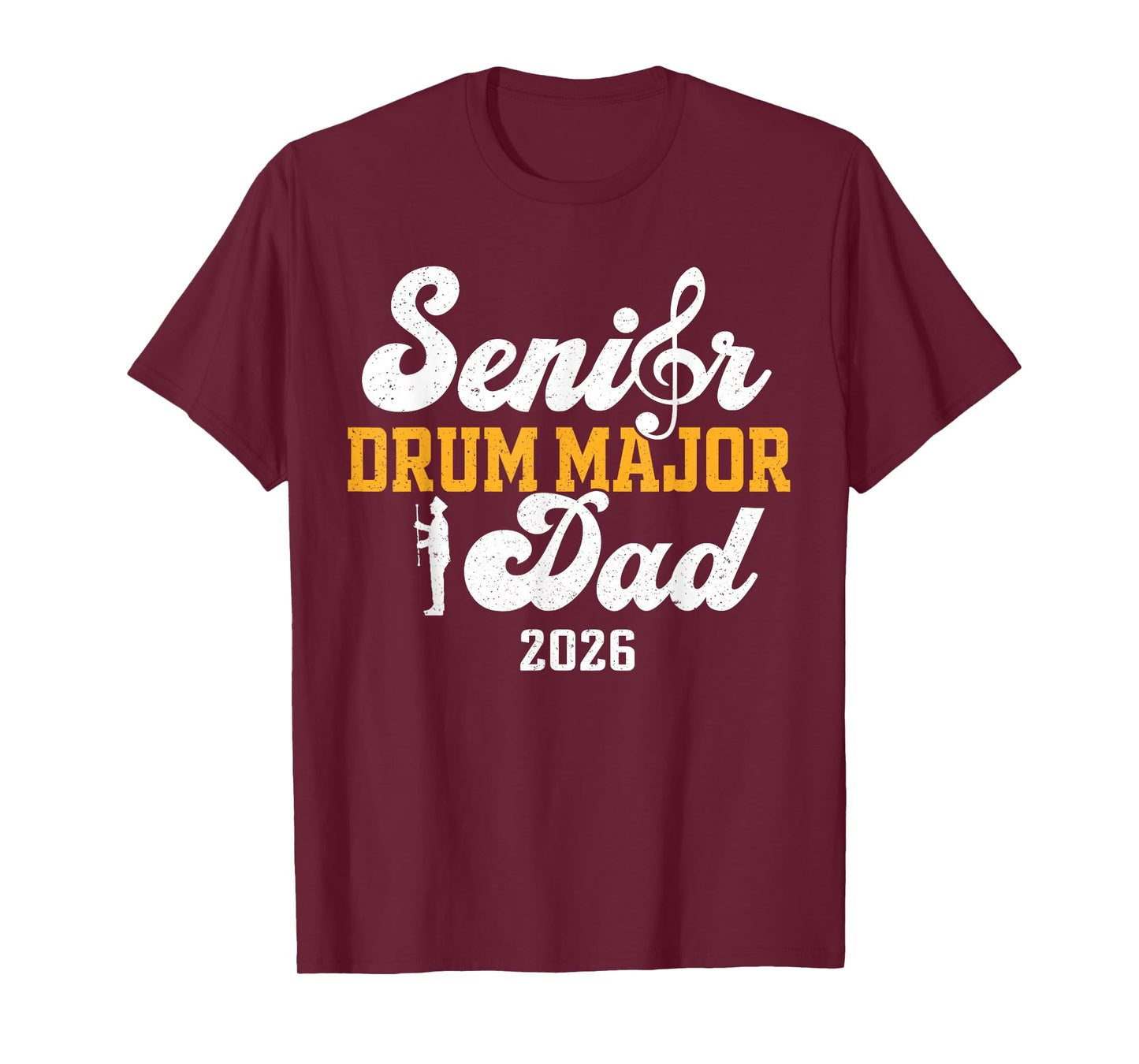 Senior Drum Major Dad 2026 Graduation Matching Family T-Shirt