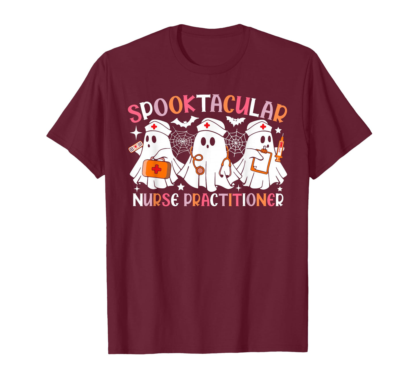 Spooktacular Nurse Practitioner Funny Halloween Costume T-Shirt