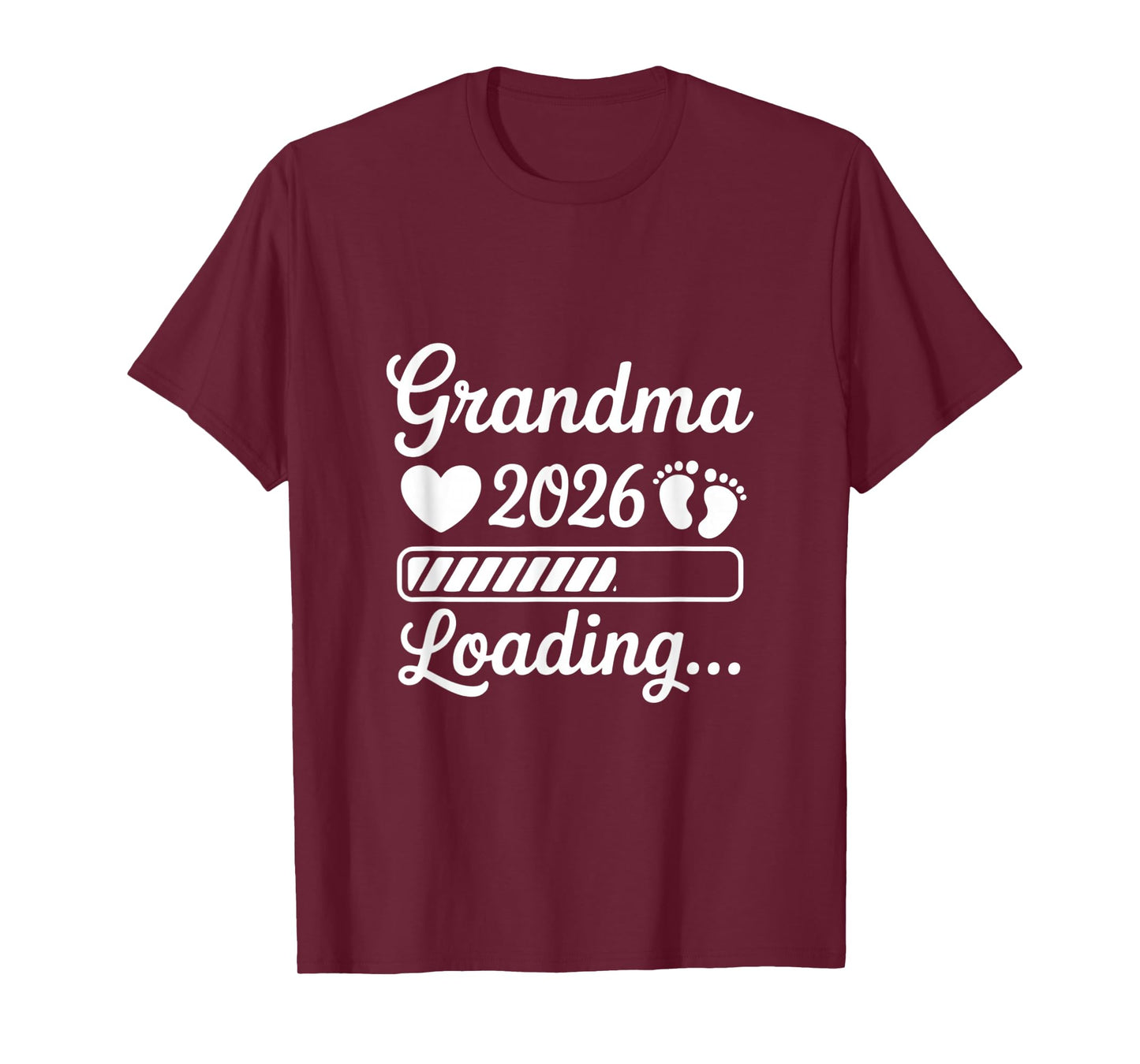 Grandma 2026 Loading Pregnancy Announcement New Grandma T-Shirt
