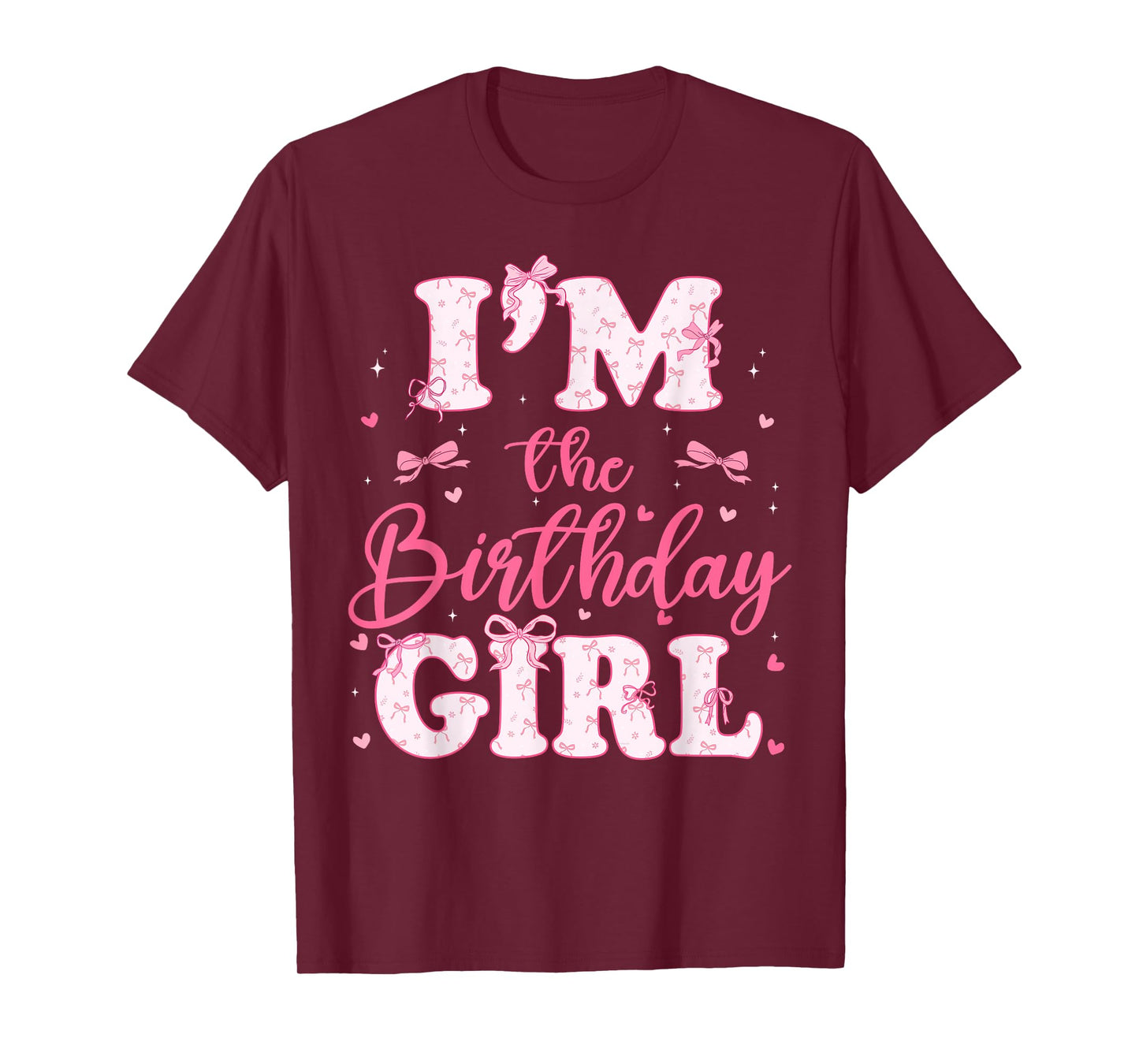 I'm The Birthday Girl Coquette Bow Birthday Family T-Shirt