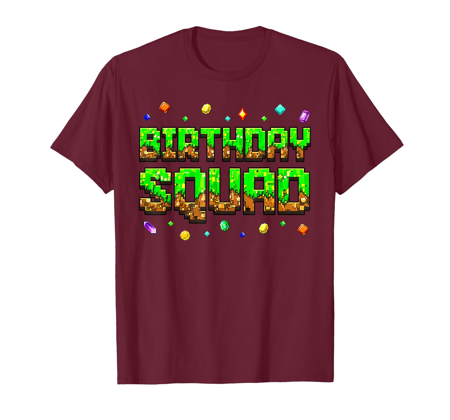 Birthday Boy Kid Birthday Squad Gamer Pixel Family Matching T-Shirt