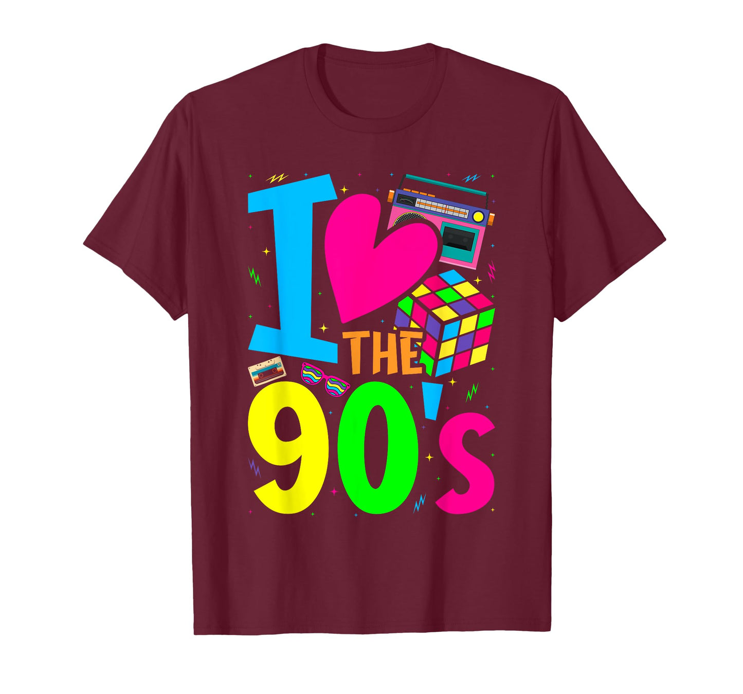 I Love The 90s Clothes for Women and Men Party Funny T-Shirt