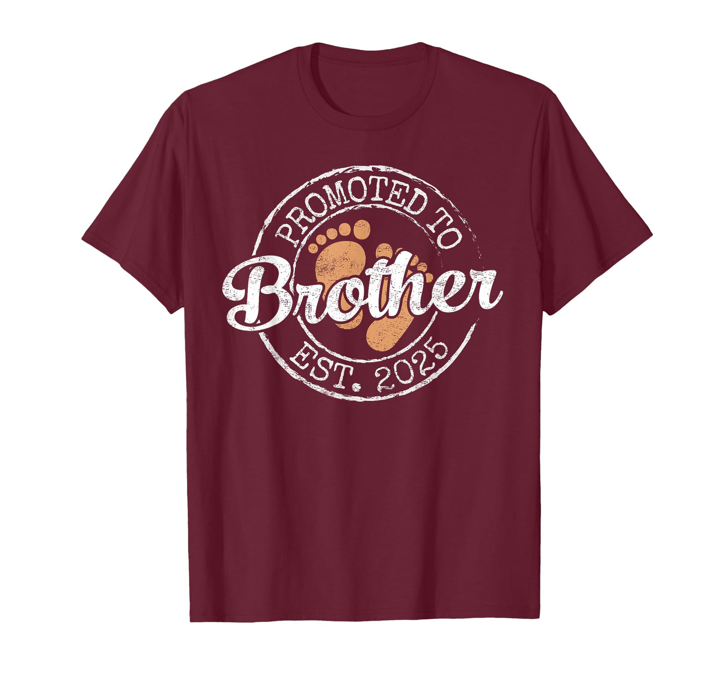 Parents To Be Gifts First Time 2025 Store Promoted To Brother Est 2025 Soon Brother To Be Gift T-Shirt - Black, Unisex, Short Sleeve, Classic Fit, Crew Neck, Small