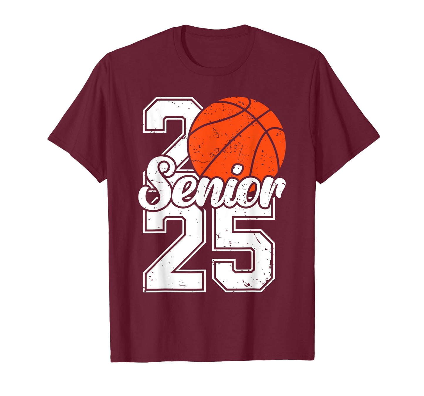 Seniors 25 Graduation Basketball Player Funny Class of 2025 T-Shirt