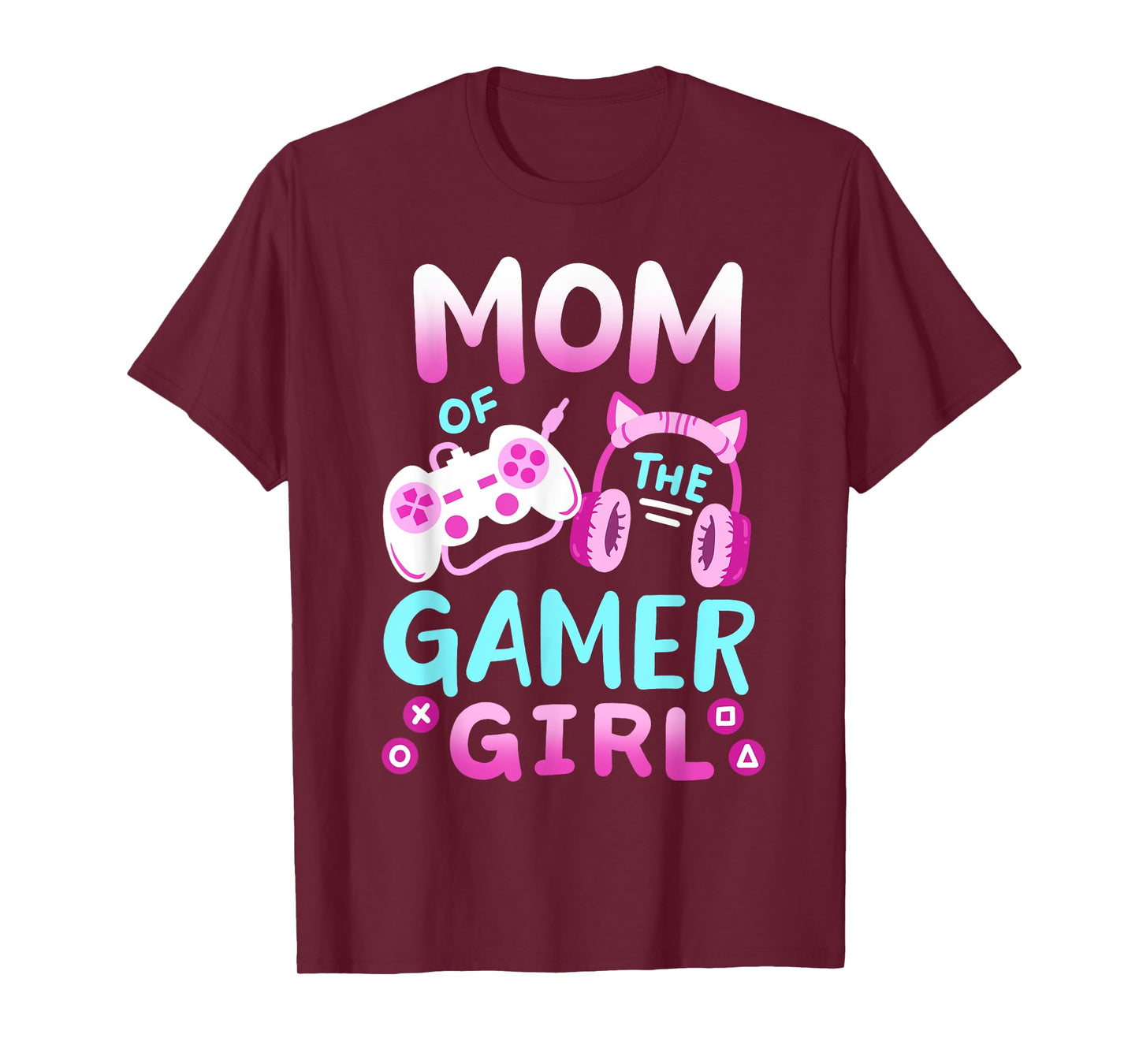 Mom of the Gamer Girl Groovy Birthday Video Game Matching T-Shirt