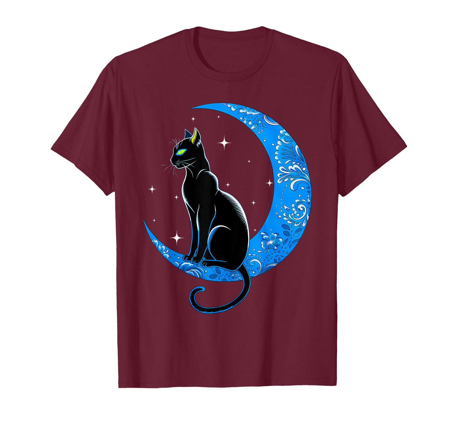 Black Cat Crescent Moon Sailor Mom Men Women Kids T-Shirt