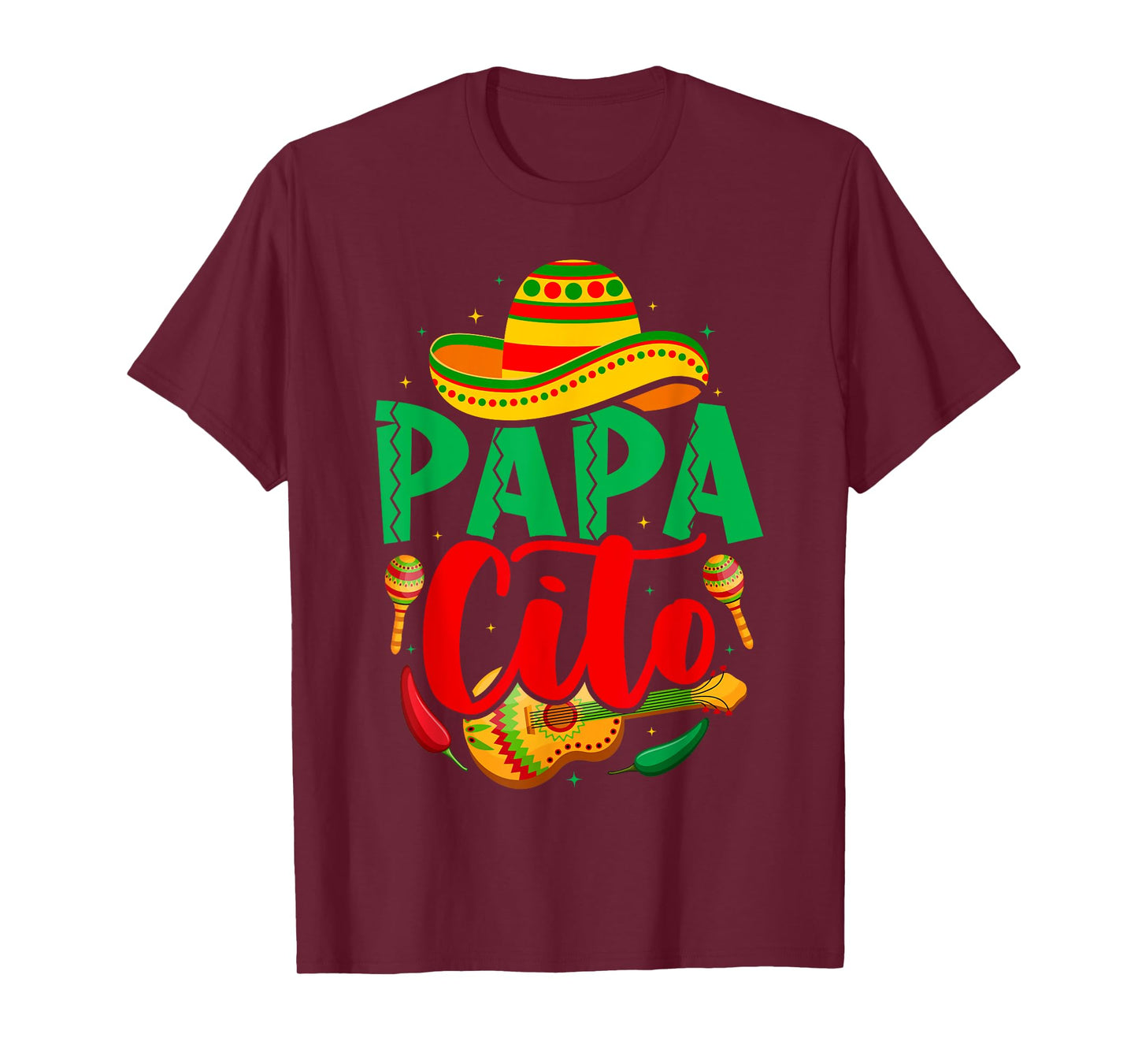 Papacito Mamacita Cinco de Mayo Funny Couple Matching Fiesta T-Shirt