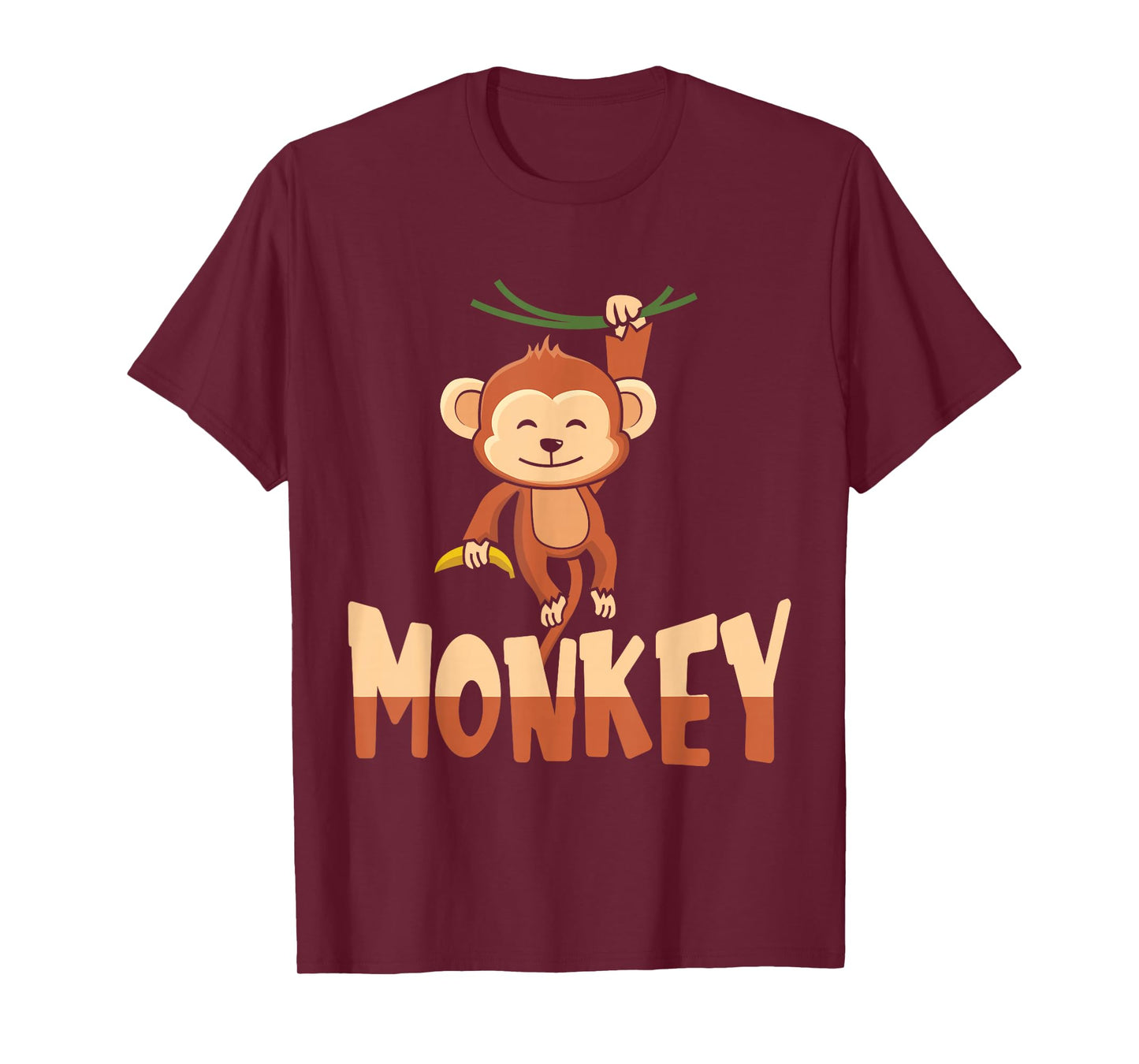Zoo Animal Toddlers Kids Gift Cute Monkey T-Shirt