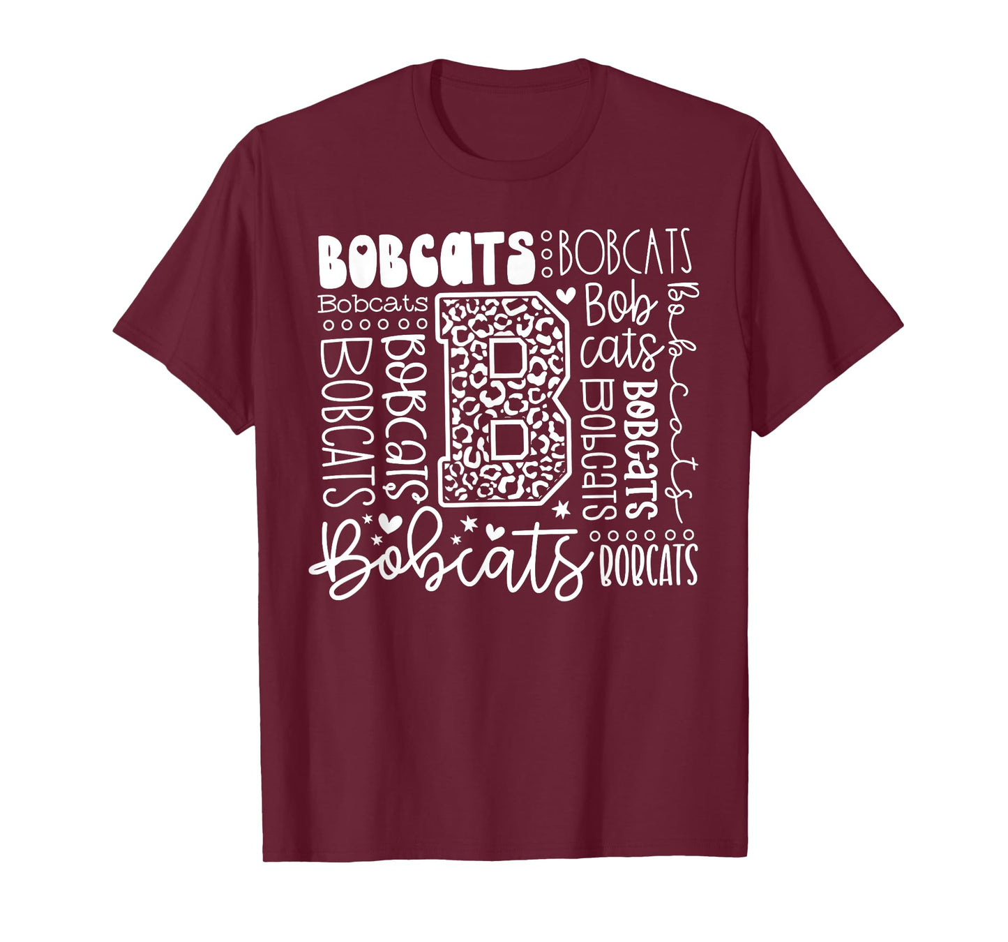 Bobcat Baseball Team Mascot School Spirit Game Day Men Women Kids T-Shirt