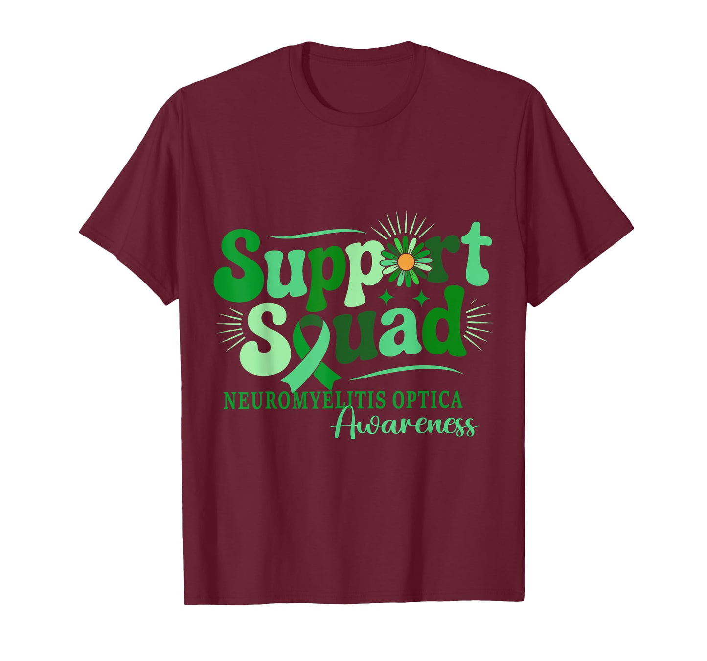 Support Squad Neuromyelitis Optica Awareness Ribbon T-Shirt