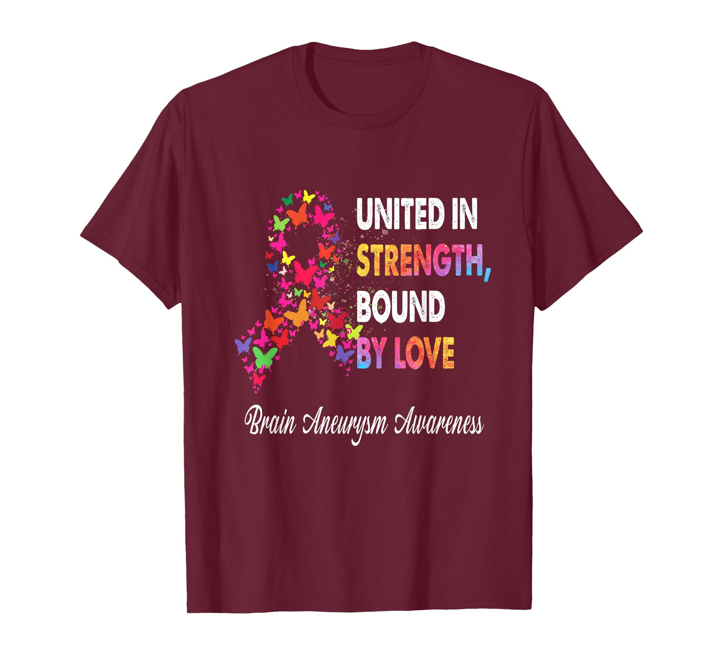 United In Strenght Bound By Love Brain Aneurysm Awareness R T-Shirt