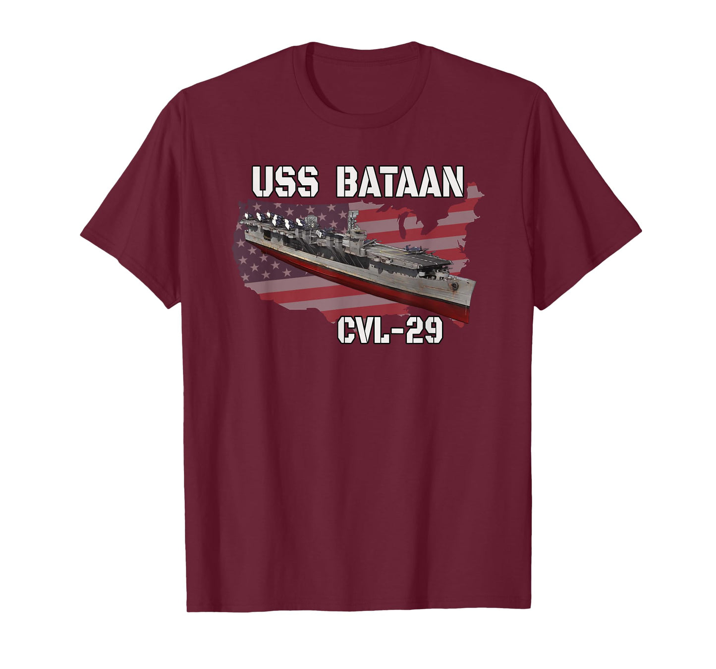 USS Bataan CVL-29 Aircraft Carrier Veterans Day Grandpa T-Shirt