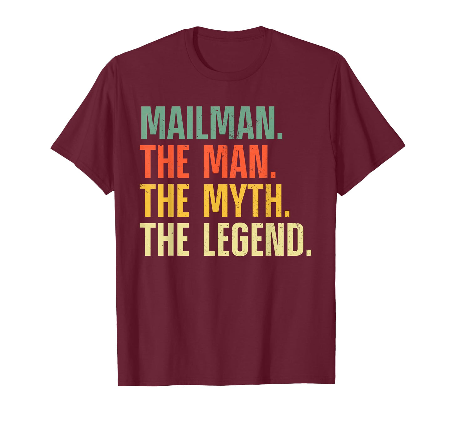 Mailman Art For Men Dad Mail Carrier Postal Worker Mail Man T-Shirt