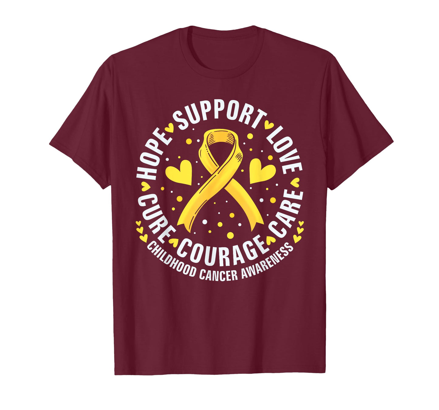 Childhood Cancer Support Family Childhood Cancer Awareness T-Shirt