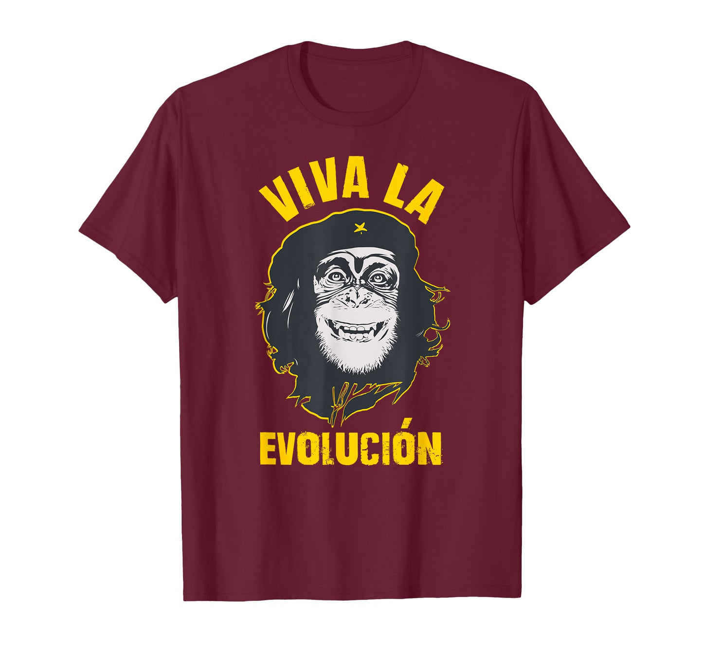 Monkey chimpanzee, Viva la Evolution, Revolution FUN gift T-Shirt