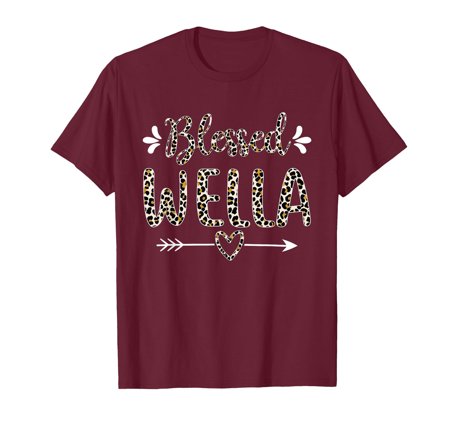 Blessed Wella Grandma Grandmother Cute Leopard Mothers Day T-Shirt