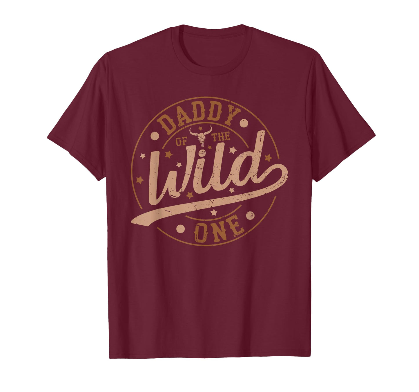 Daddy Of The Wild One First Birthday Western Cowboy Family T-Shirt
