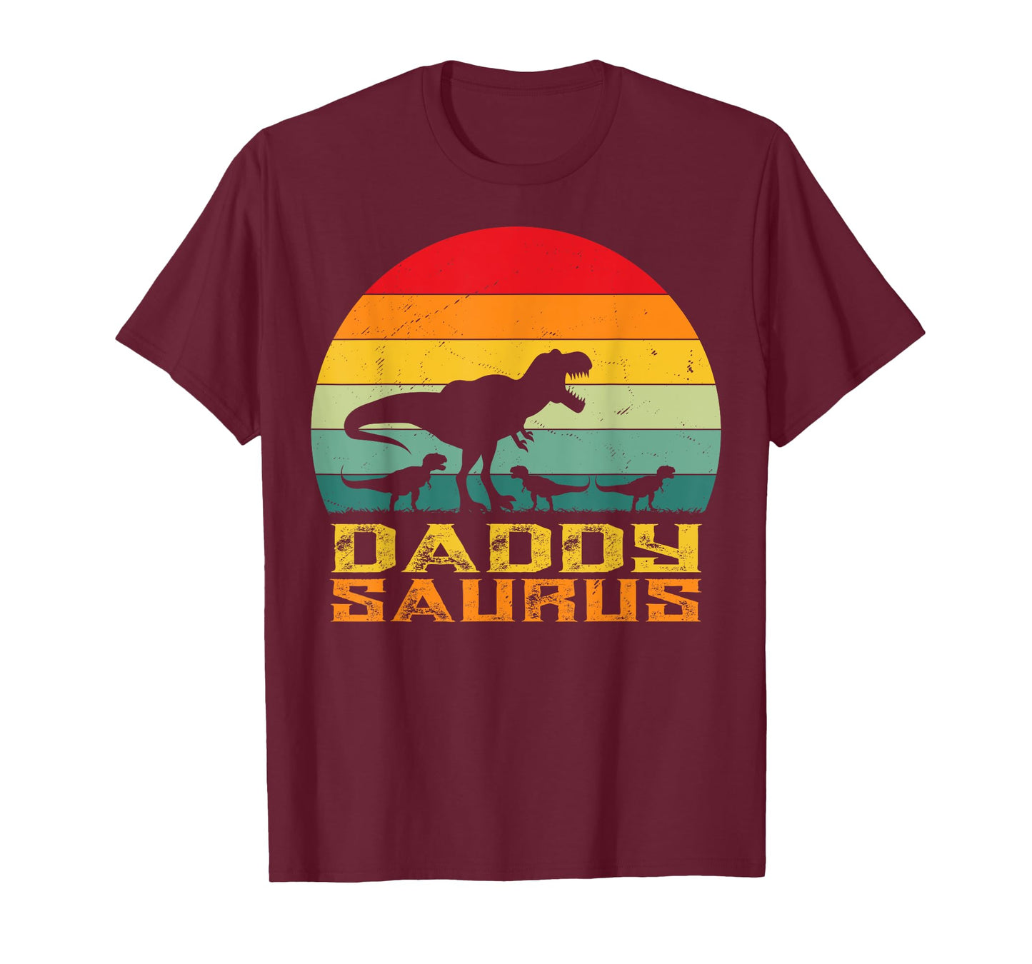 Daddy Saurus T Rex Dinosaur Fathers Day Family Matching dad T-Shirt