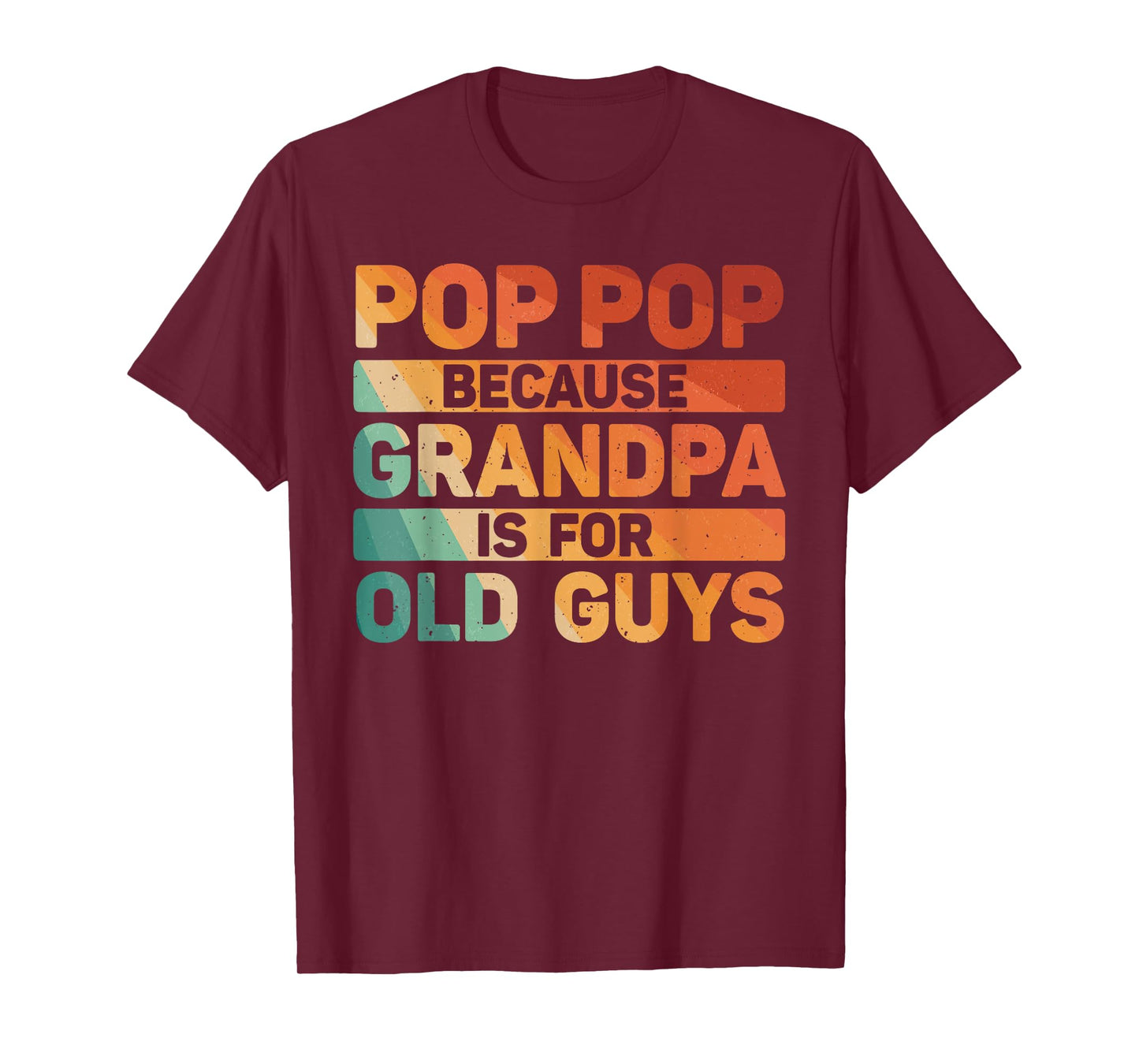 Pop Pop Art For Grandpa From Grandkids Father's Day Pop Pop T-Shirt