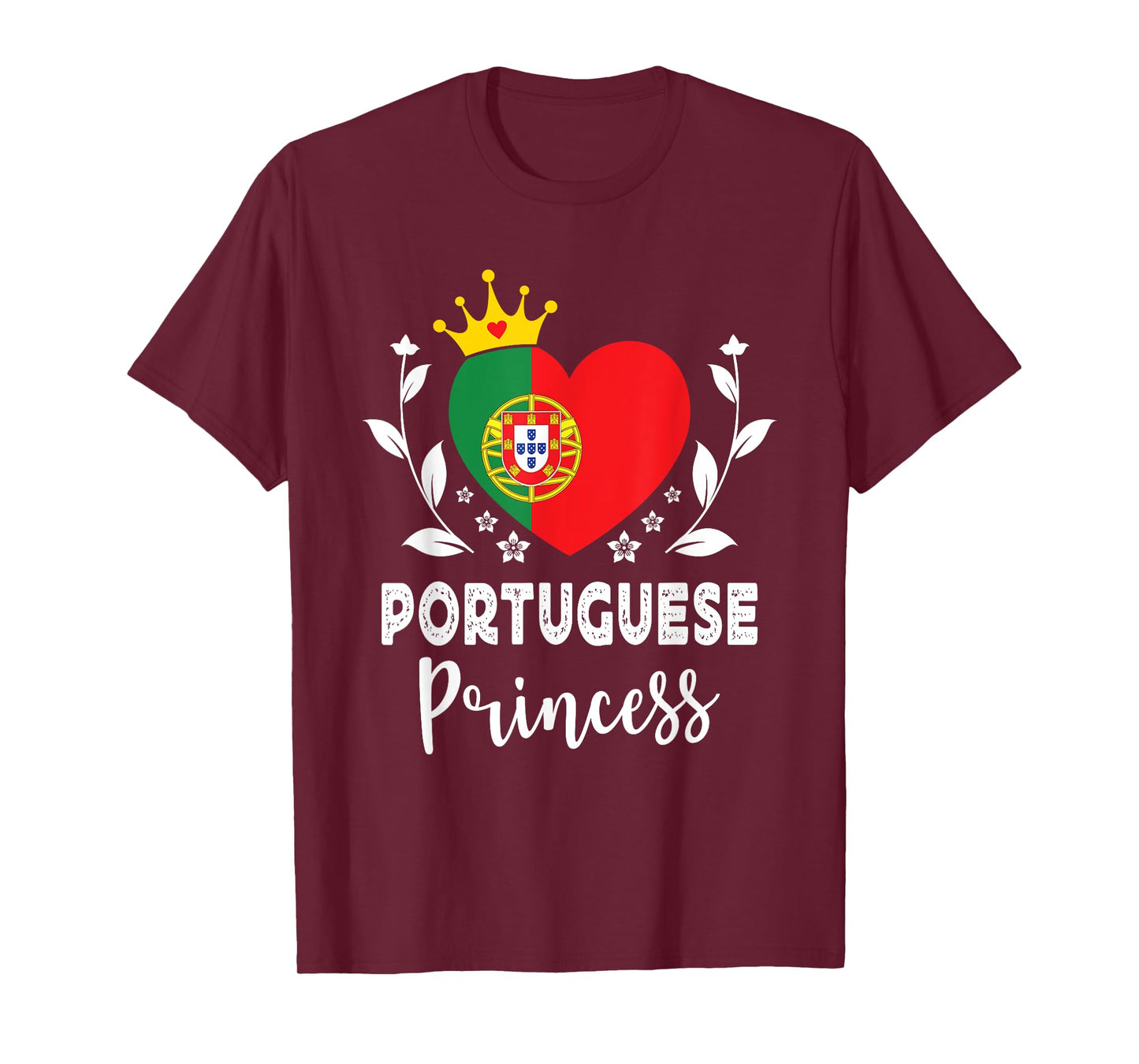 Portuguese Princess Portugal Flag Proud Portuguese Girl T-Shirt