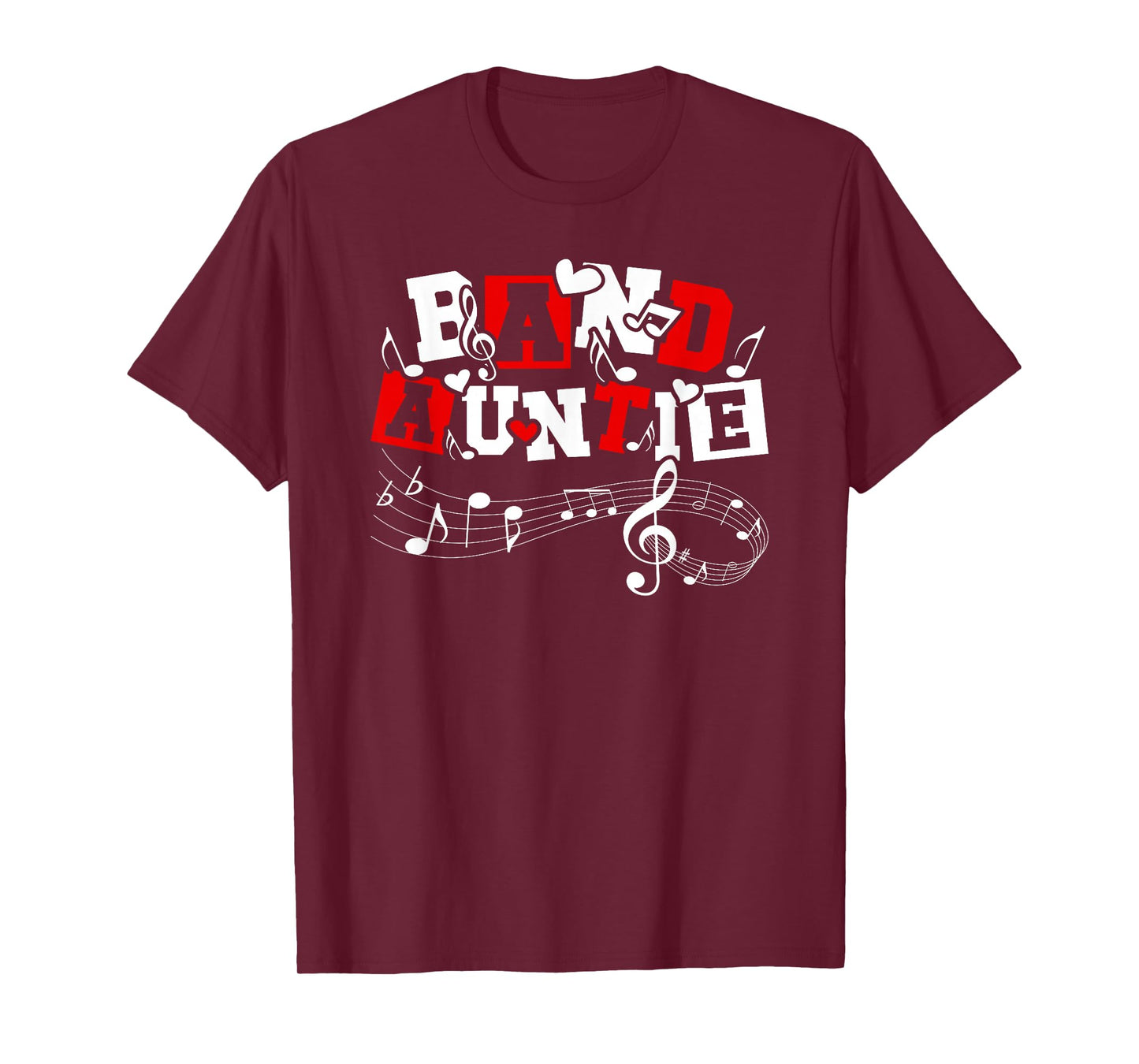 Band Auntie Proud Marching Band Aunt T-Shirt