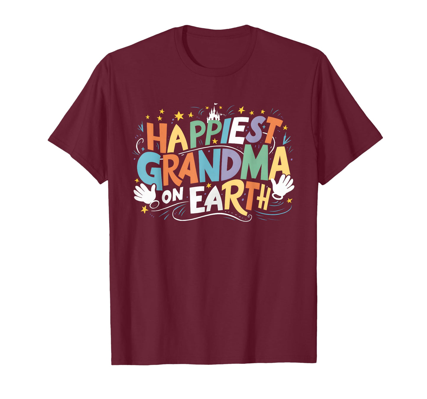 Happiest Grandma On Earth Family Trip Happiest Place T-Shirt
