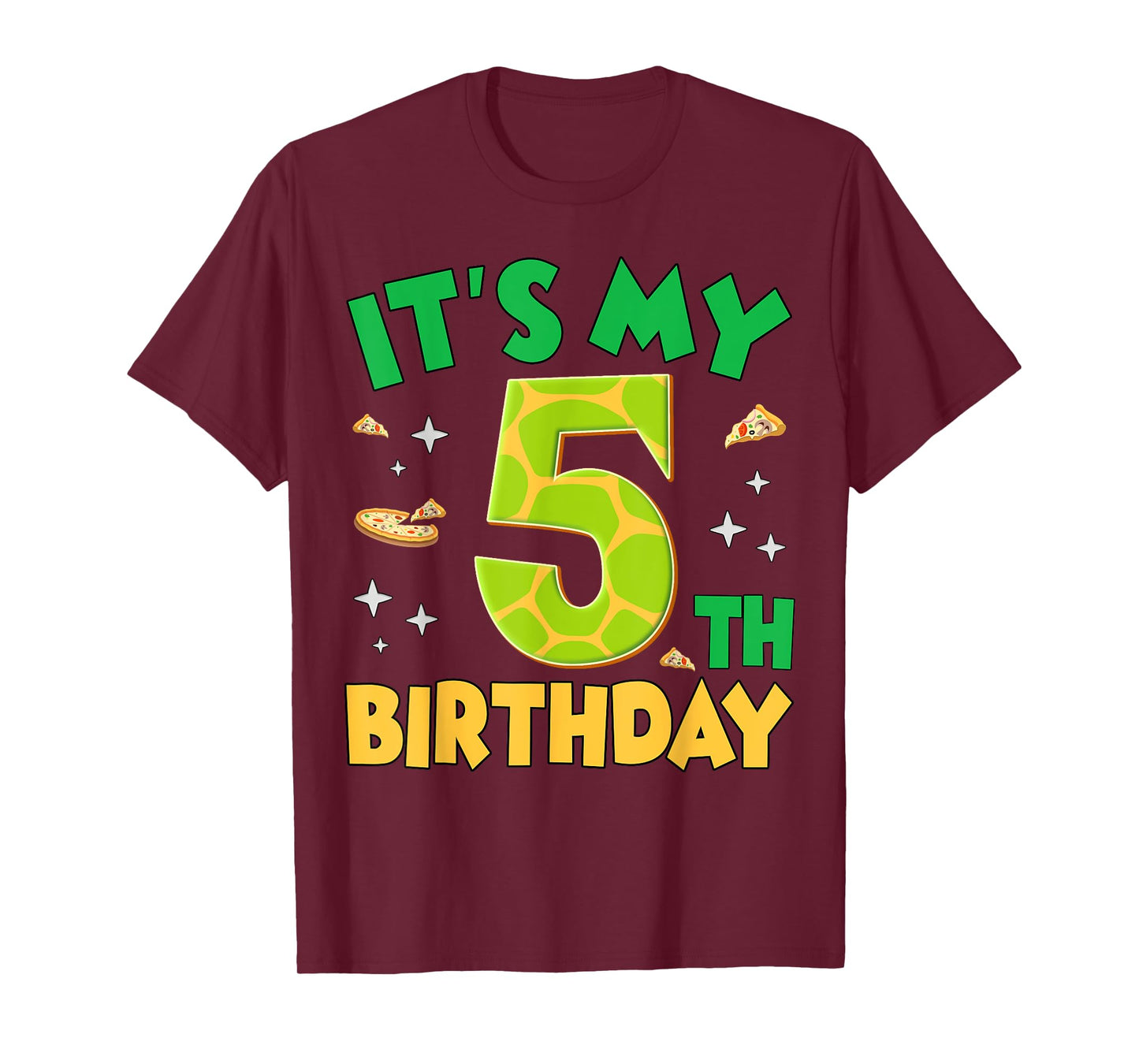 Boys It's My 5th Birthday Funny Turtle Birthday Party T-Shirt