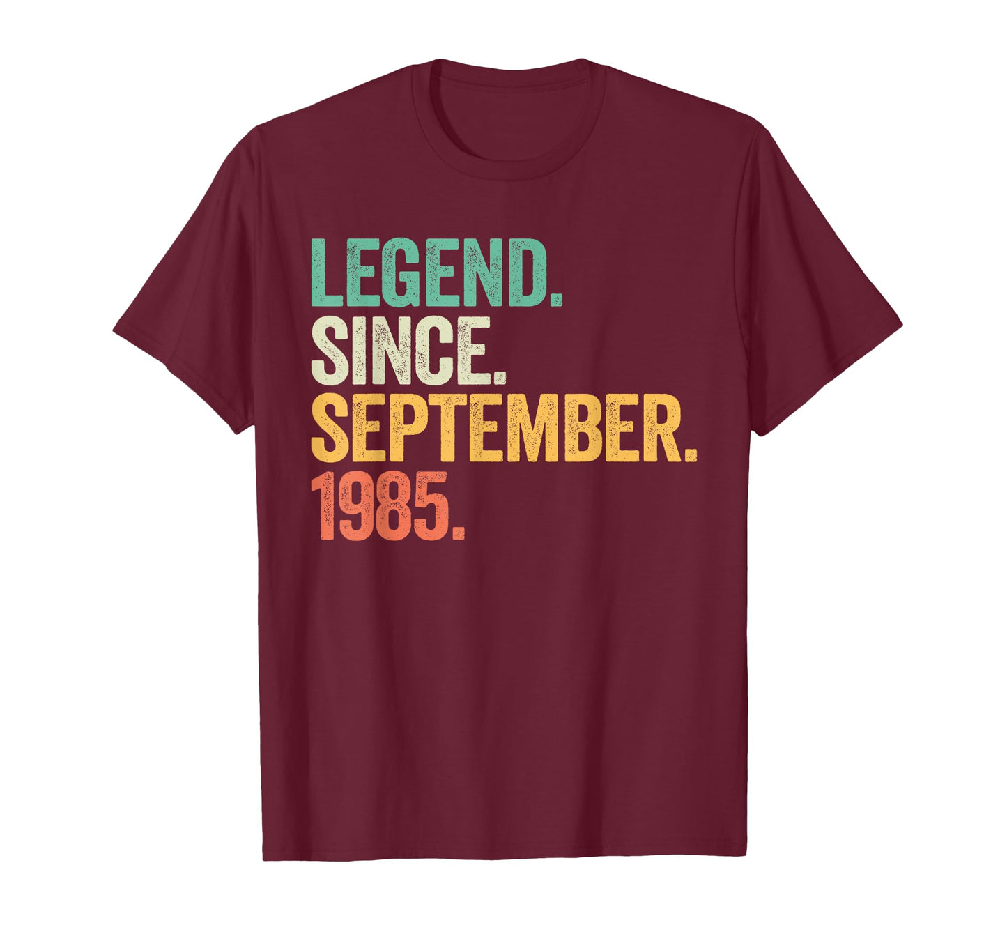 40 Years Old Gifts Legend September 1985 40th Birthday Men T-Shirt