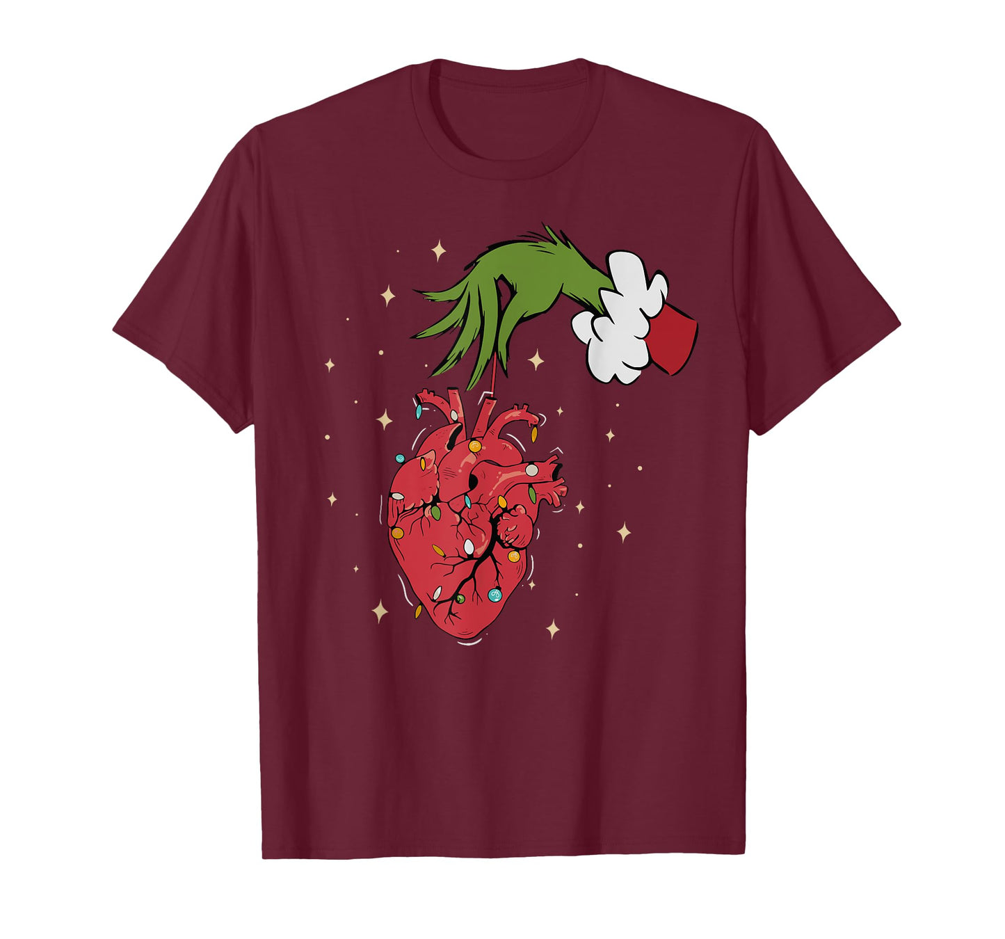 Cardiology Anatomy Hear Christmas Nurse Xmas Pajamas Holiday T-Shirt