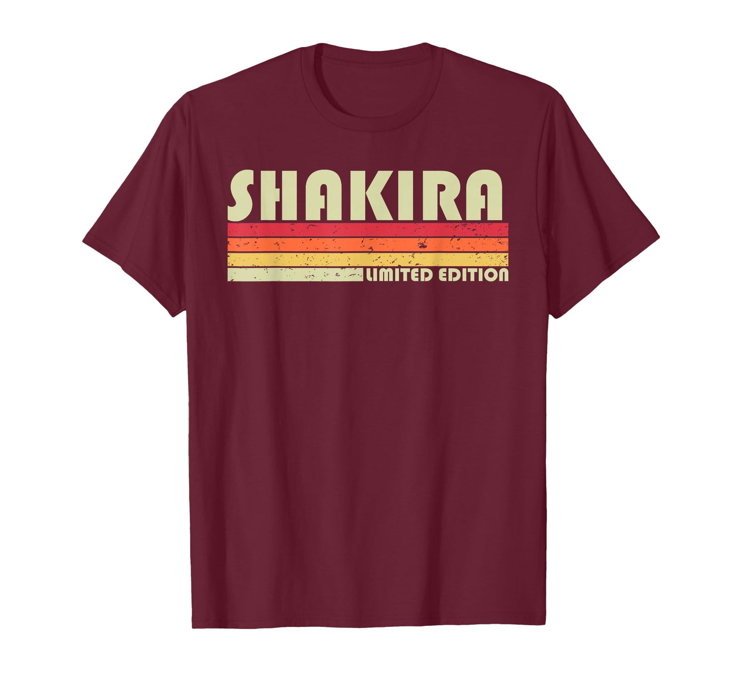 SHAKIRA Name Personalized Retro Vintage 80s 90s Birthday T-Shirt