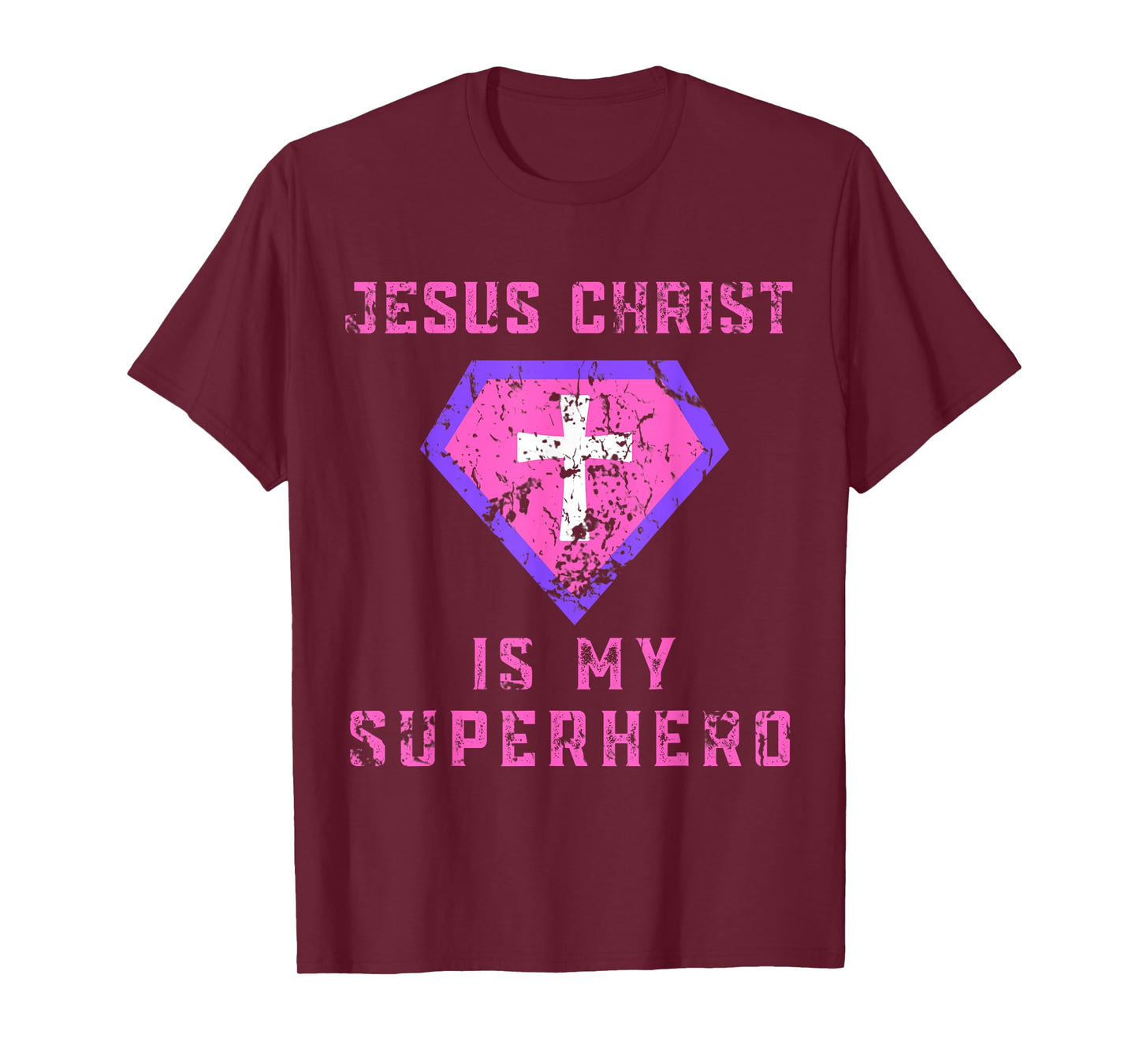 Jesus Christ Is My Superhero Jesus Kids Toddler Girls 5T 4T T-Shirt