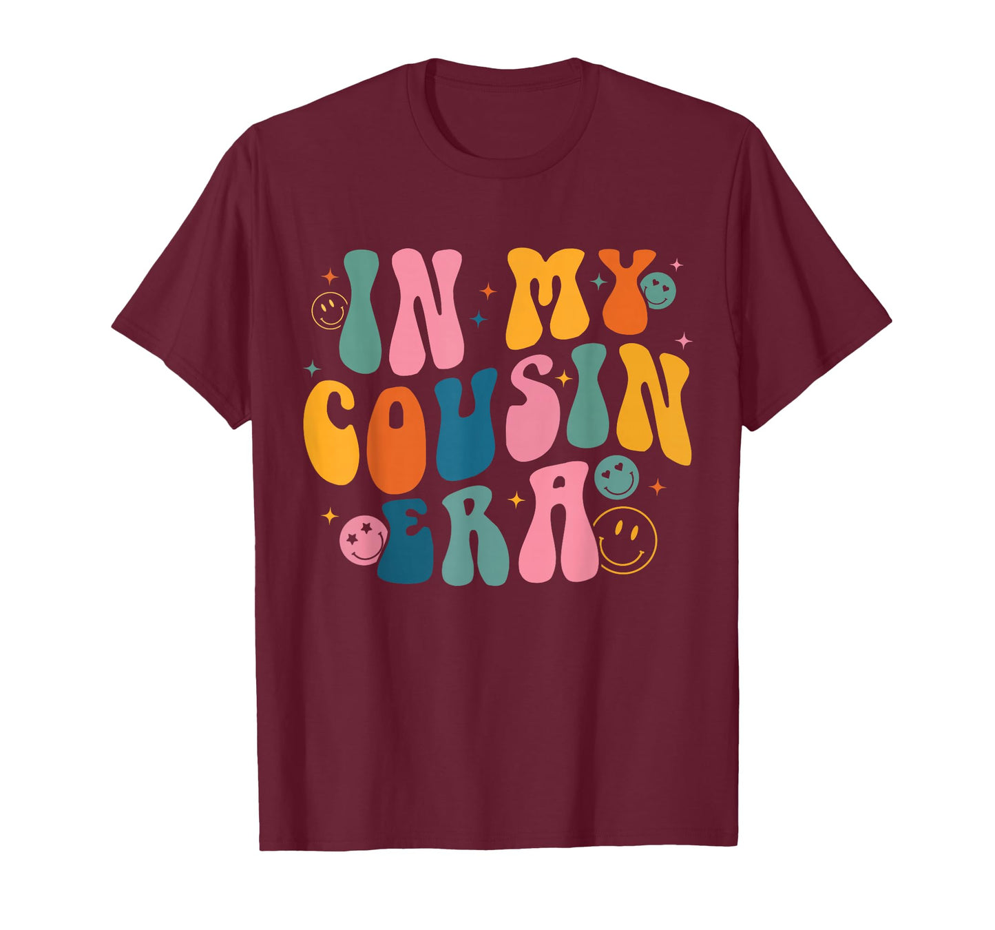 Retro Groovy In My Cousin Era, Funny Cool Cousin Toddler Kid T-Shirt