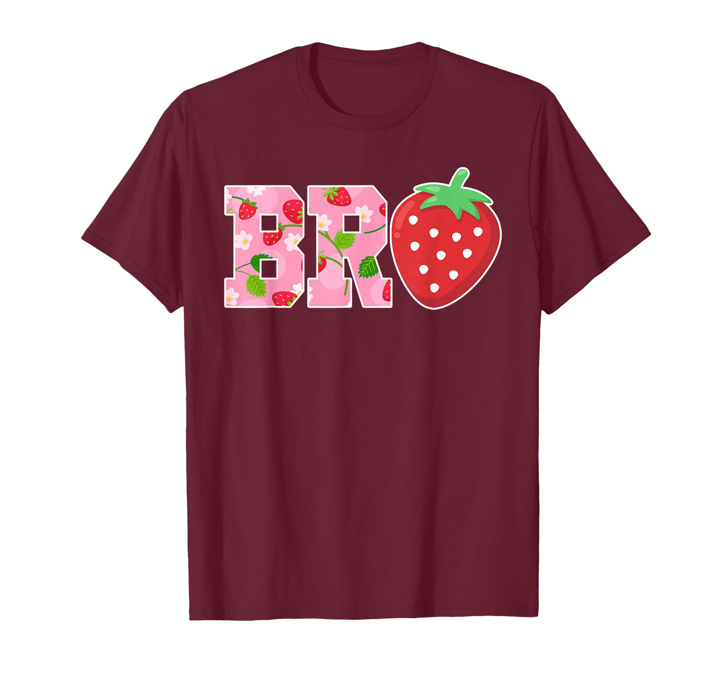 Bro Brother Of The Berry Sweet Birthday Strawberry Family T-Shirt