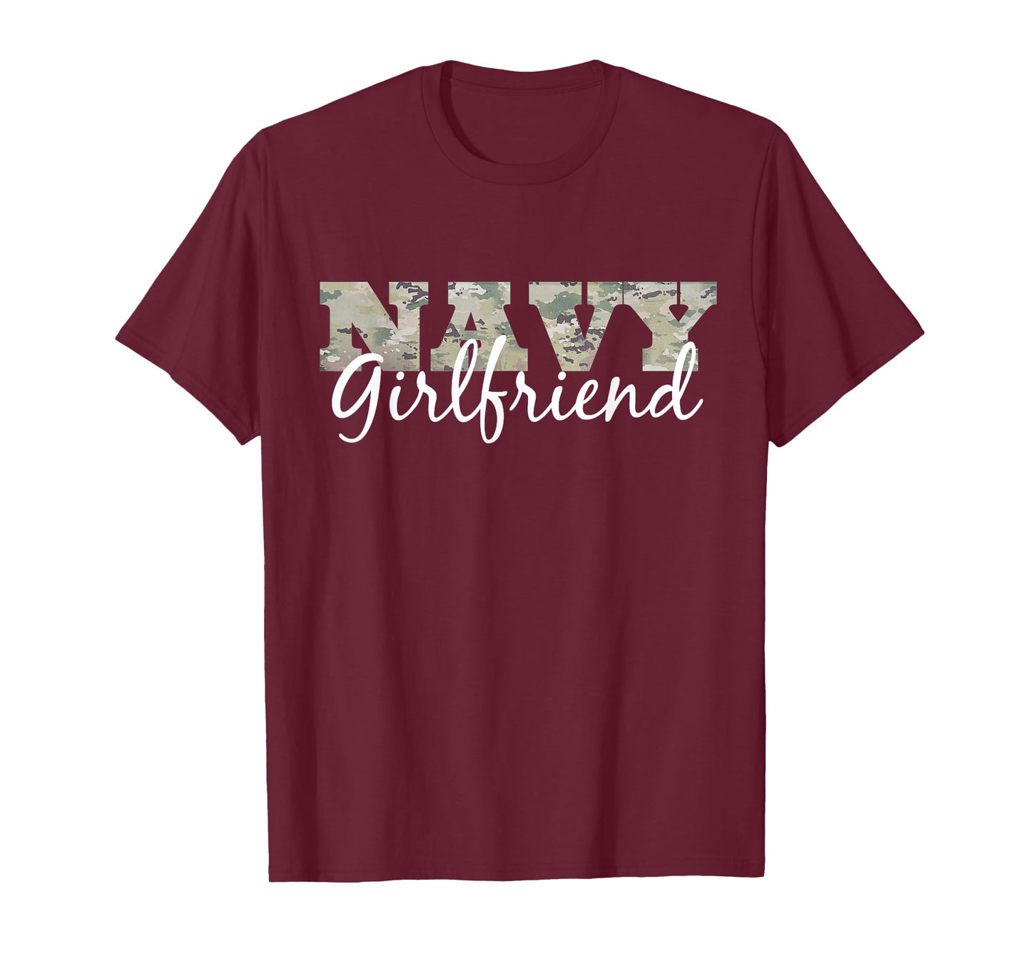 "Navy Girlfriend" Gift For Her US Military Pride T-Shirt