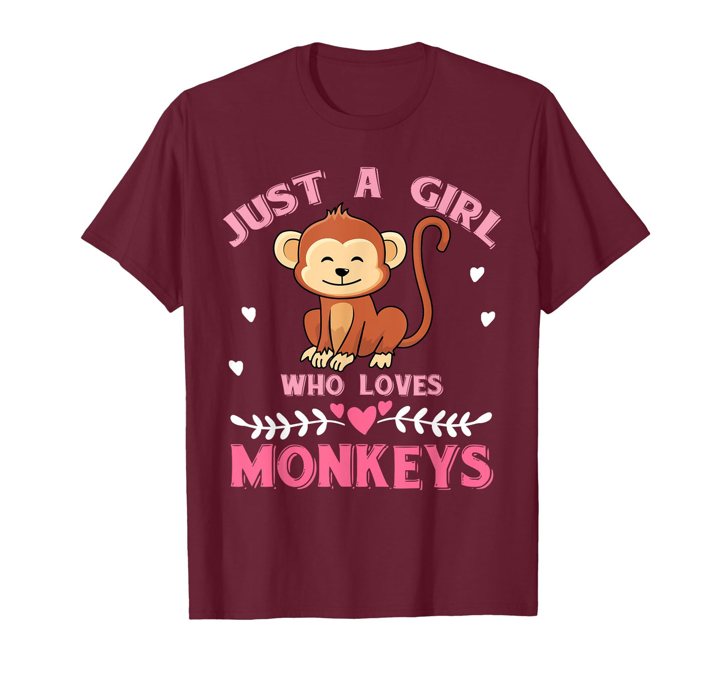 Just A Girl Who Loves Monkeys Monkey T-Shirt
