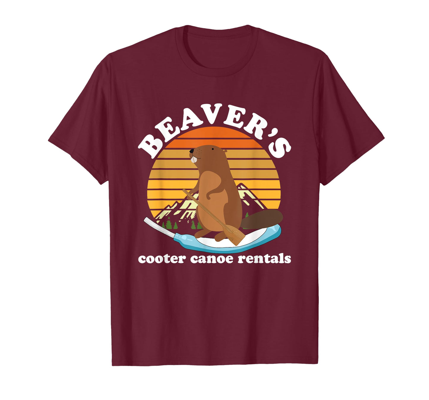 Beaver's Cooter Canoe Rentals Vintage Design T-Shirt