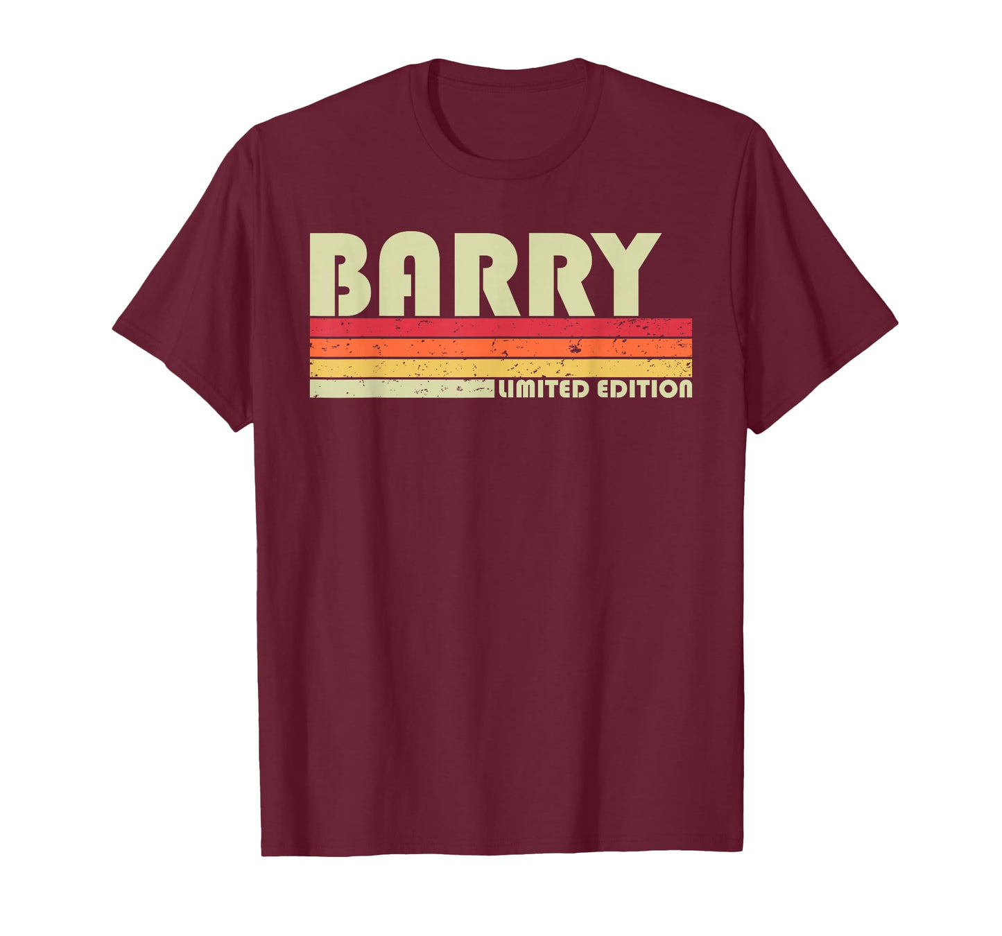BARRY Surname Funny Retro Vintage 80s 90s Birthday Reunion T-Shirt