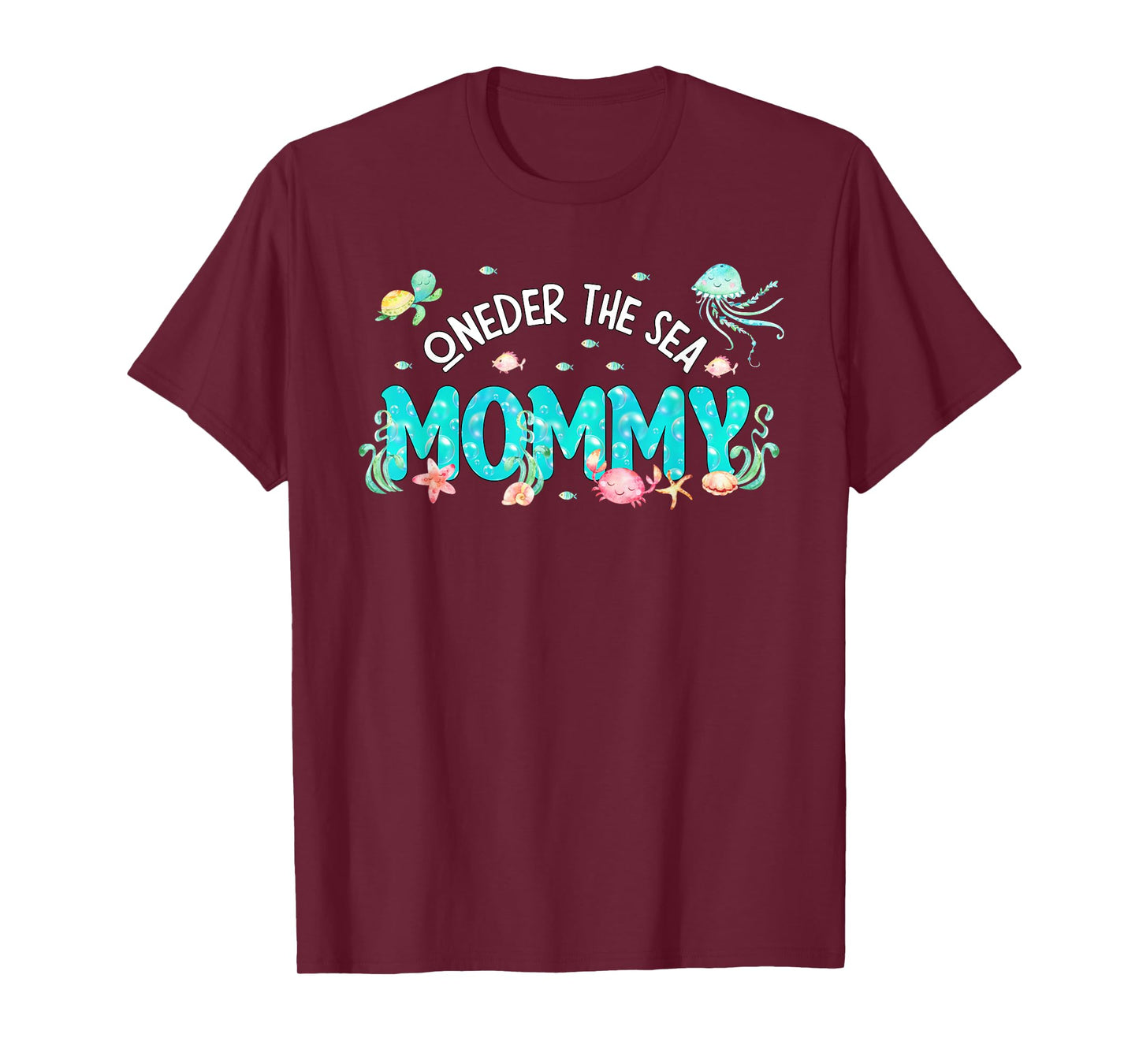 Under Sea Mommy Birthday Girl Boy Matching Family Party T-Shirt