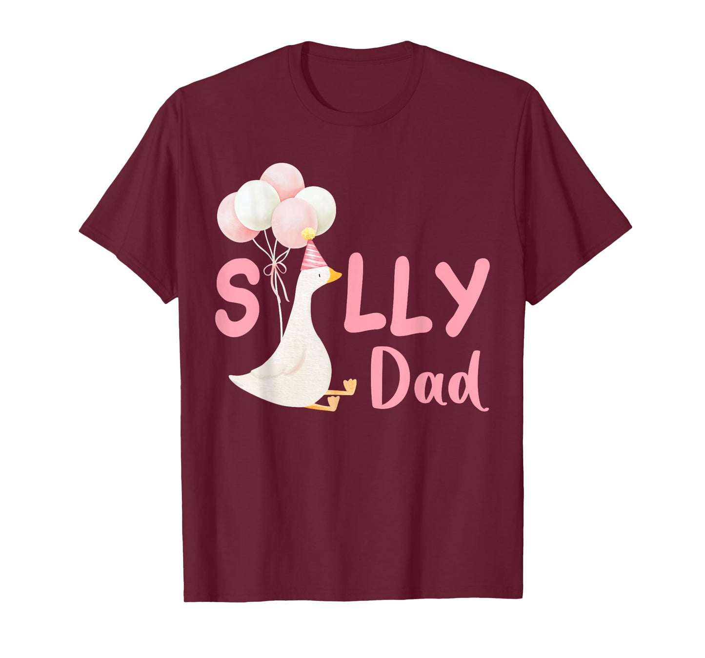 Silly Dad Goose Family Matching Birthday Squad Crew T-Shirt