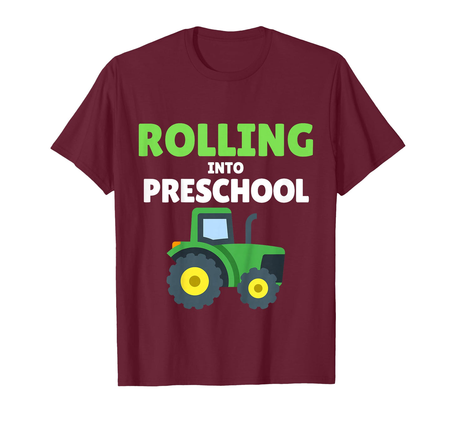 Back to School Tractor Construction First Day of Preschool T-Shirt