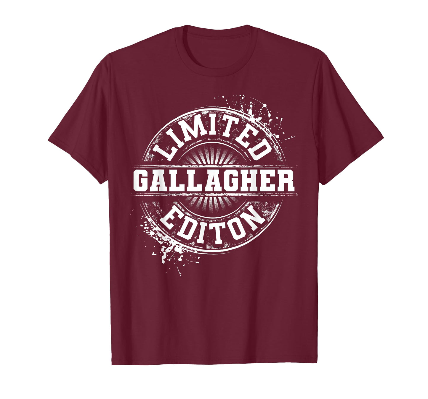 GALLAGHER Funny Surname Family Tree Birthday Reunion Gift T-Shirt