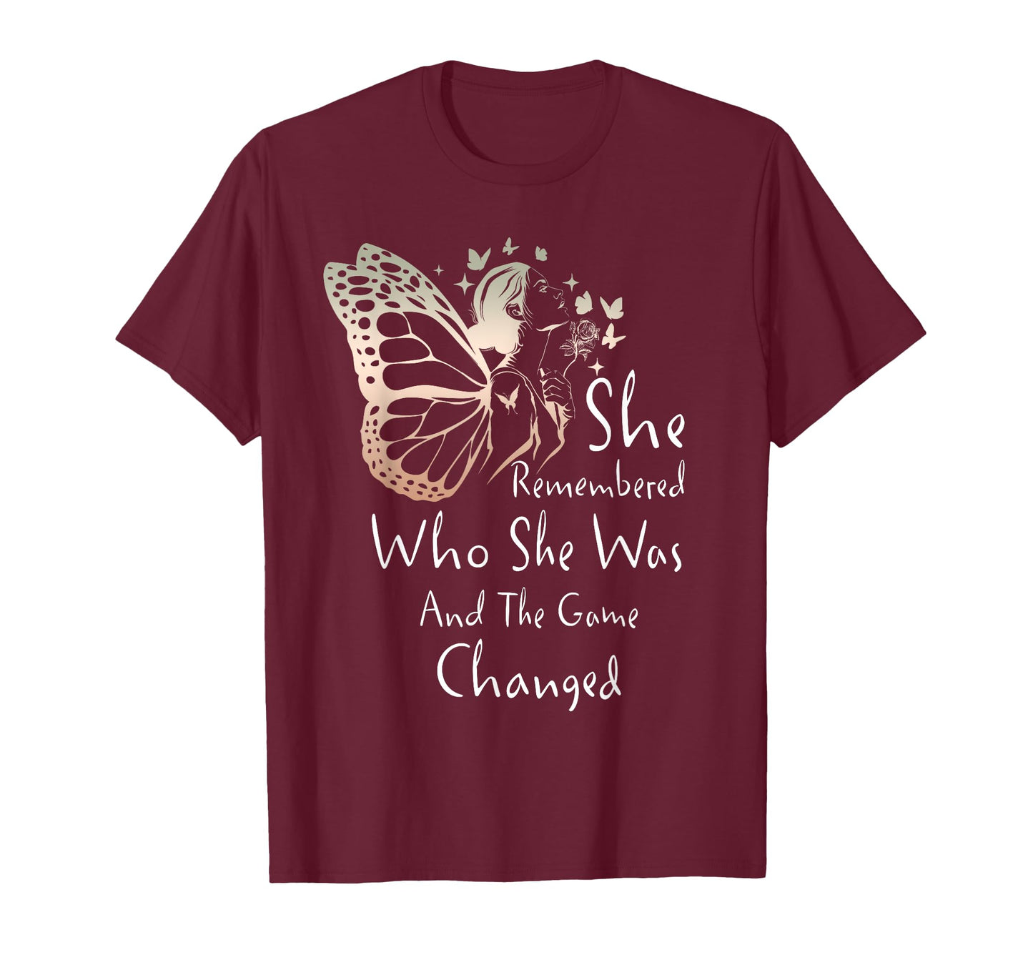 She Remembered Who She Was And The Game Changed Gift T-Shirt
