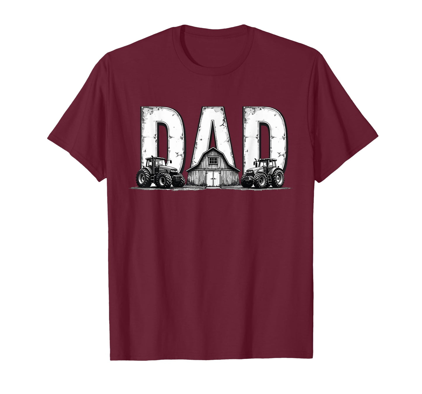 Vintage Farming Dad Tractor Farm Lover fathers day Men Daddy T-Shirt