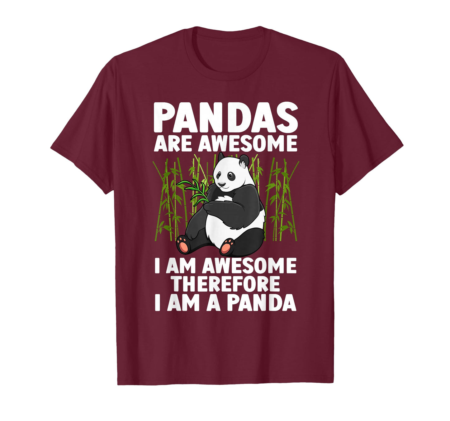 Funny Panda Art For Men Women Giant Panda Bear Panda Lovers T-Shirt