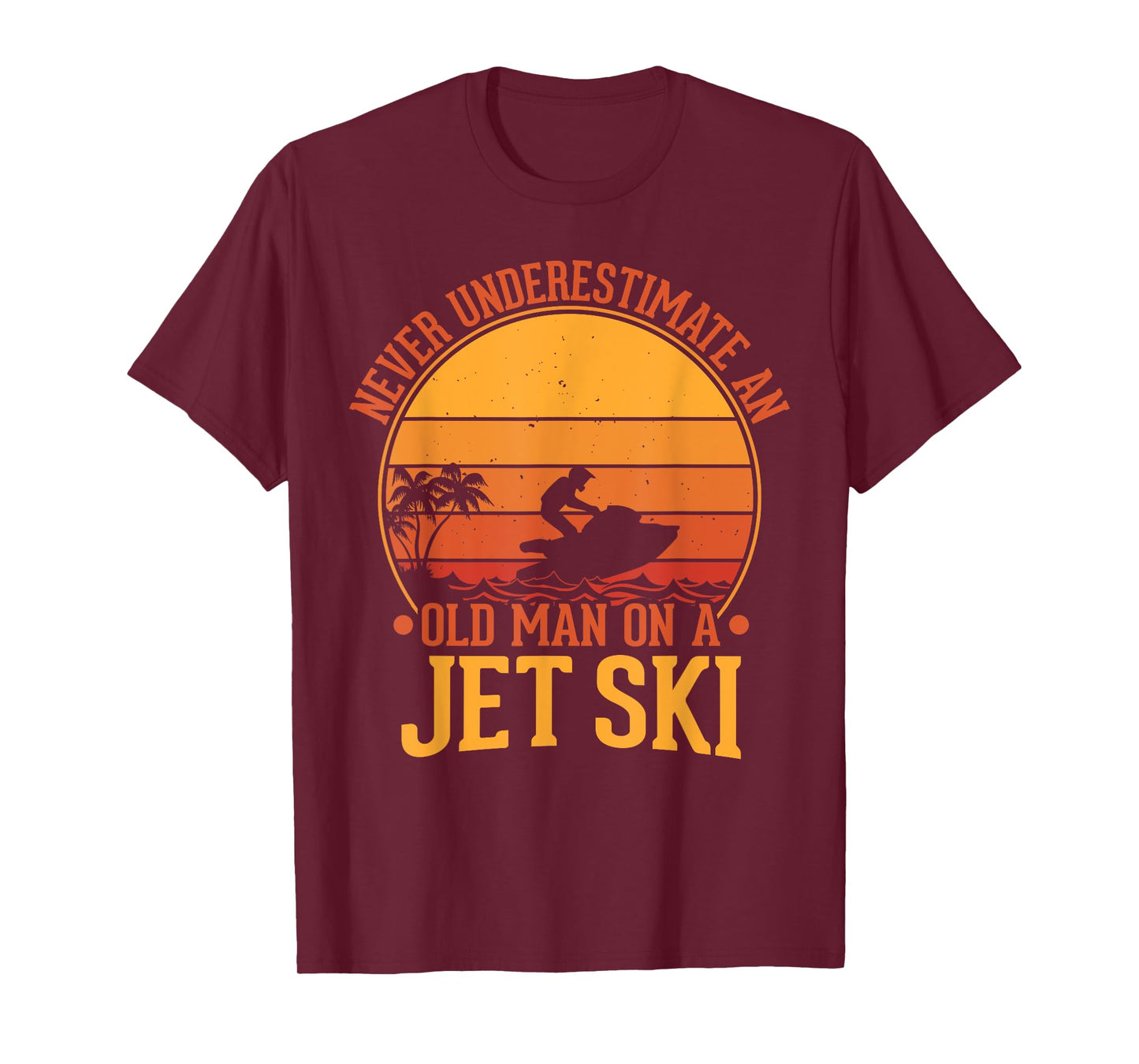 Vintage Water Jet Ski Fun Beach for Men, Retro Jet Ski T-Shirt