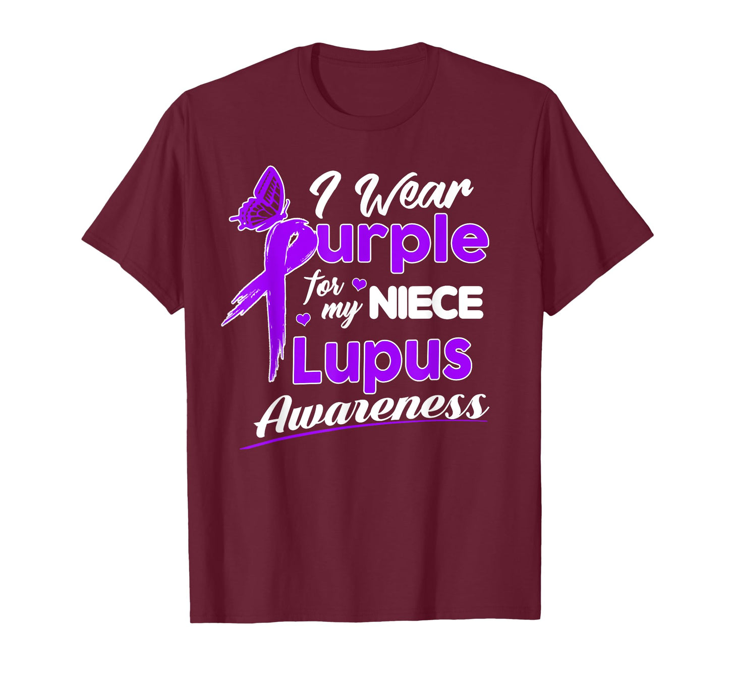 I wear Purple for my Niece - Lupus Awareness shirt T-Shirt