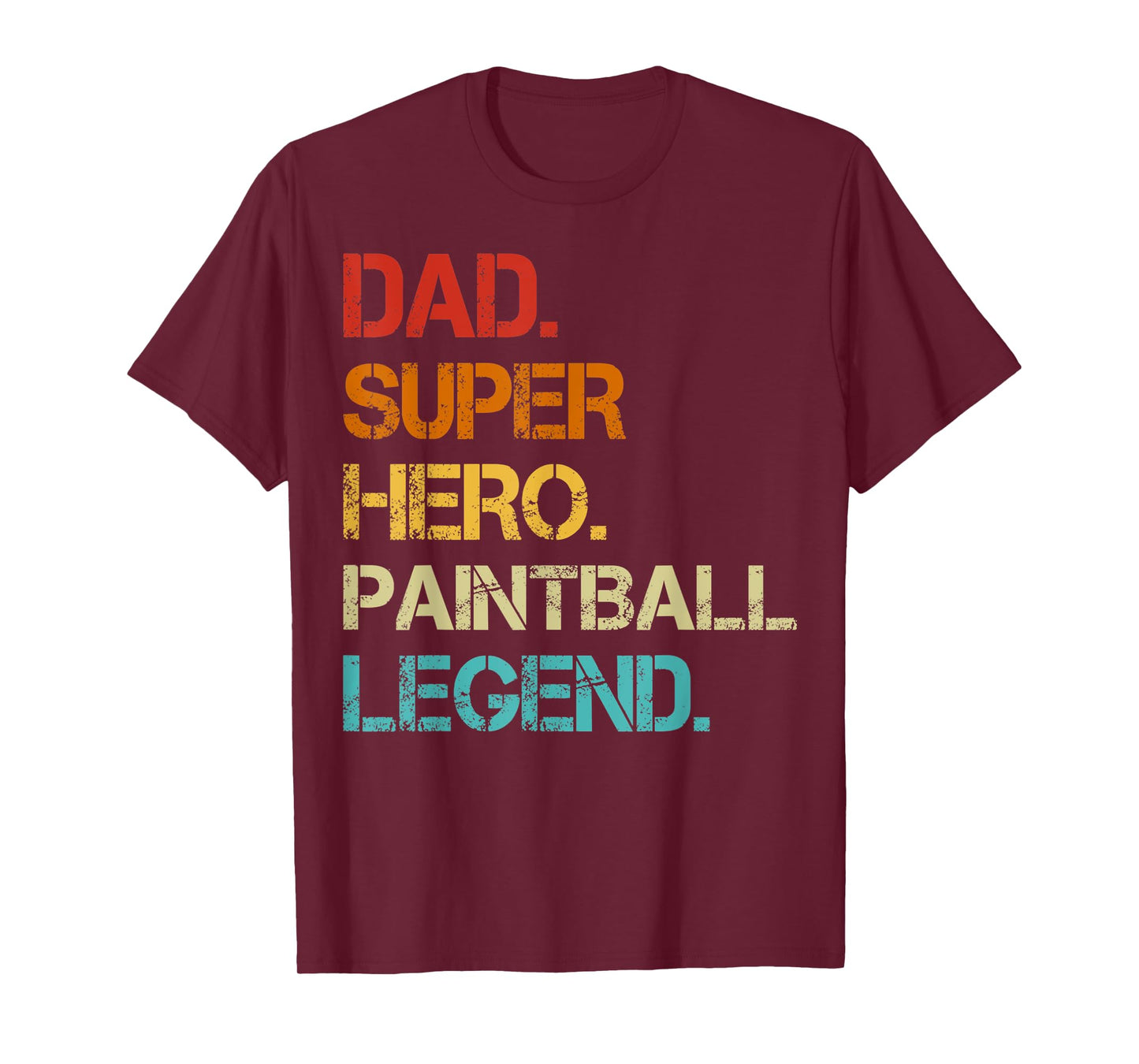Mens Vintage Style Dad Hero Paintball Legend Father's Day T-Shirt