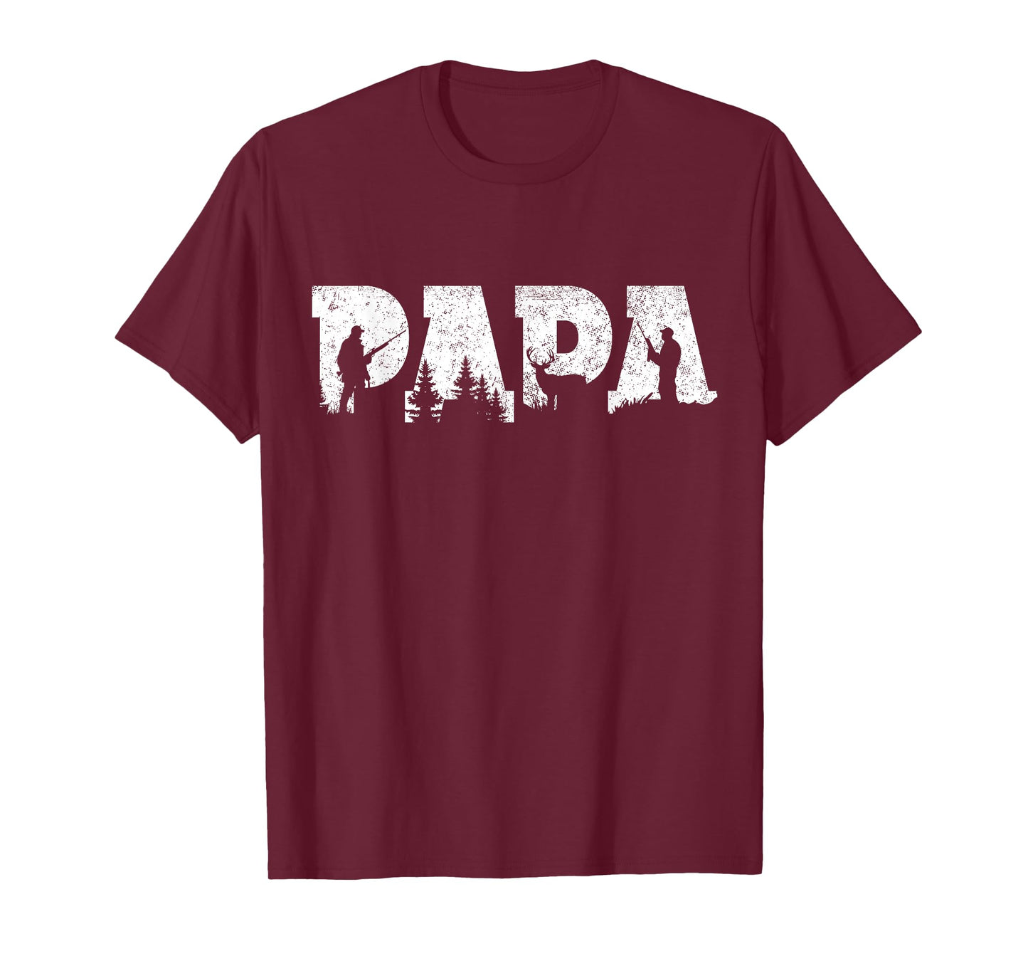 Hunting Papa Hunting Men Father's Day Vintage T-Shirt